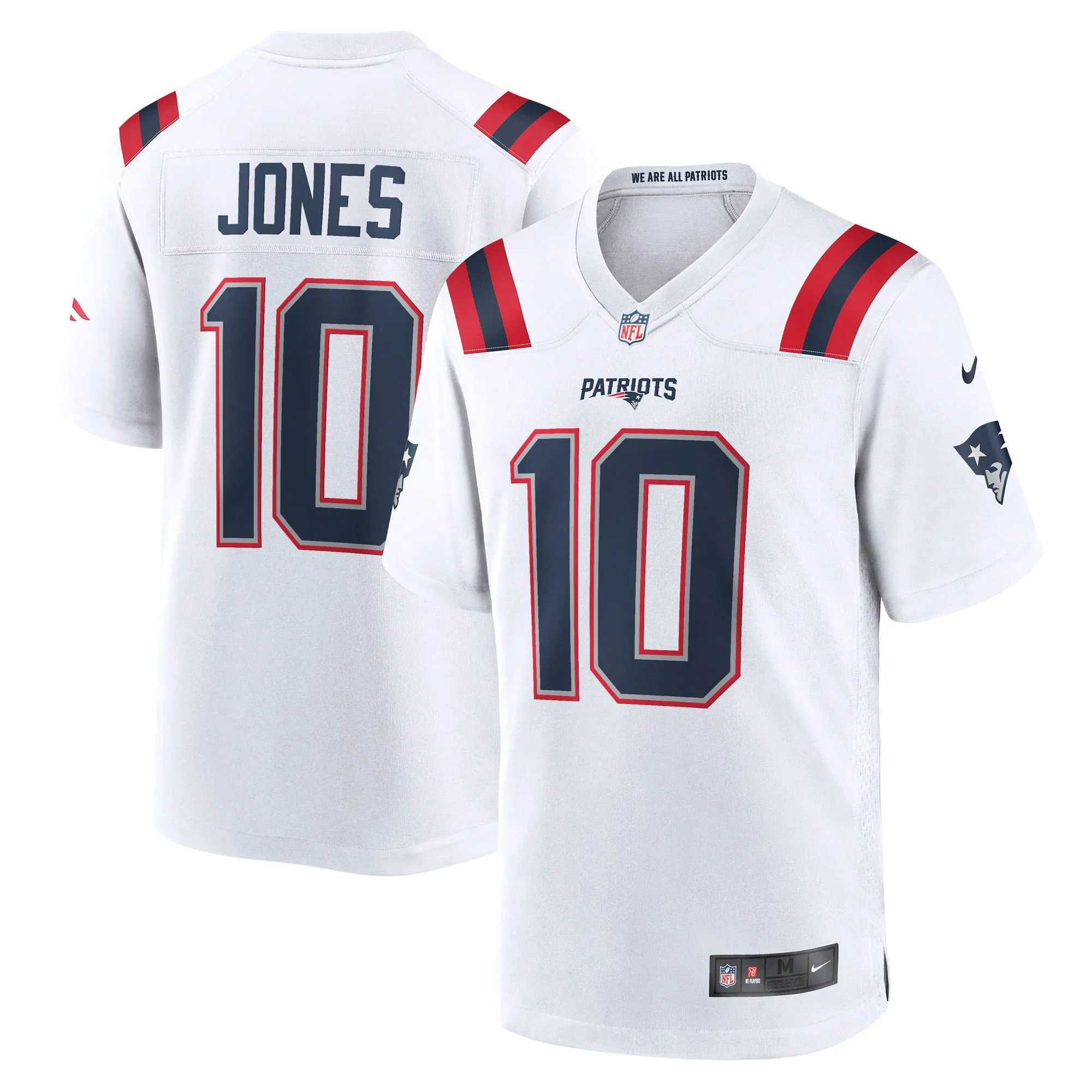 Mac Jones New England Patriots  Player Game Jersey - White