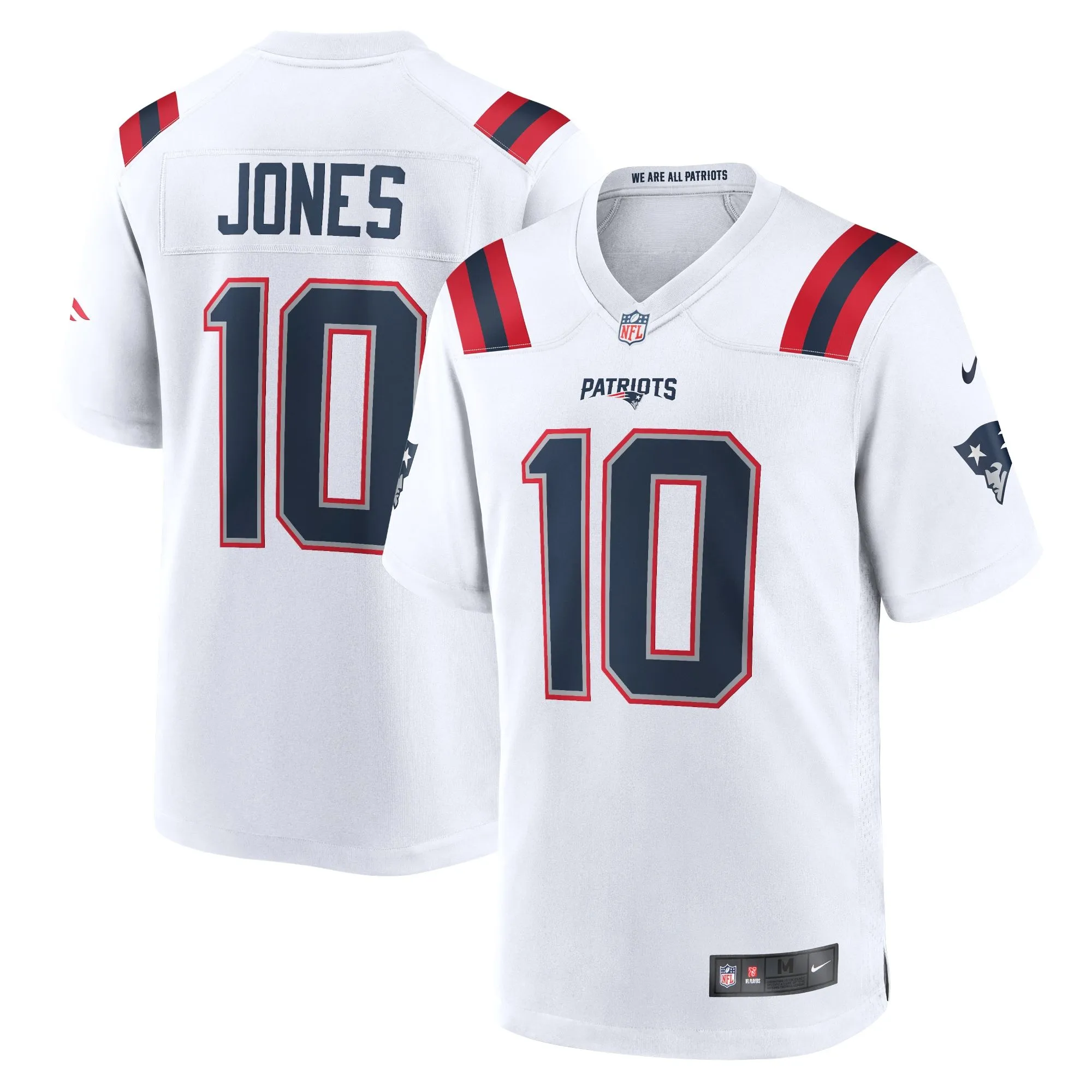 Mac Jones New England Patriots  Team Game Jersey - White