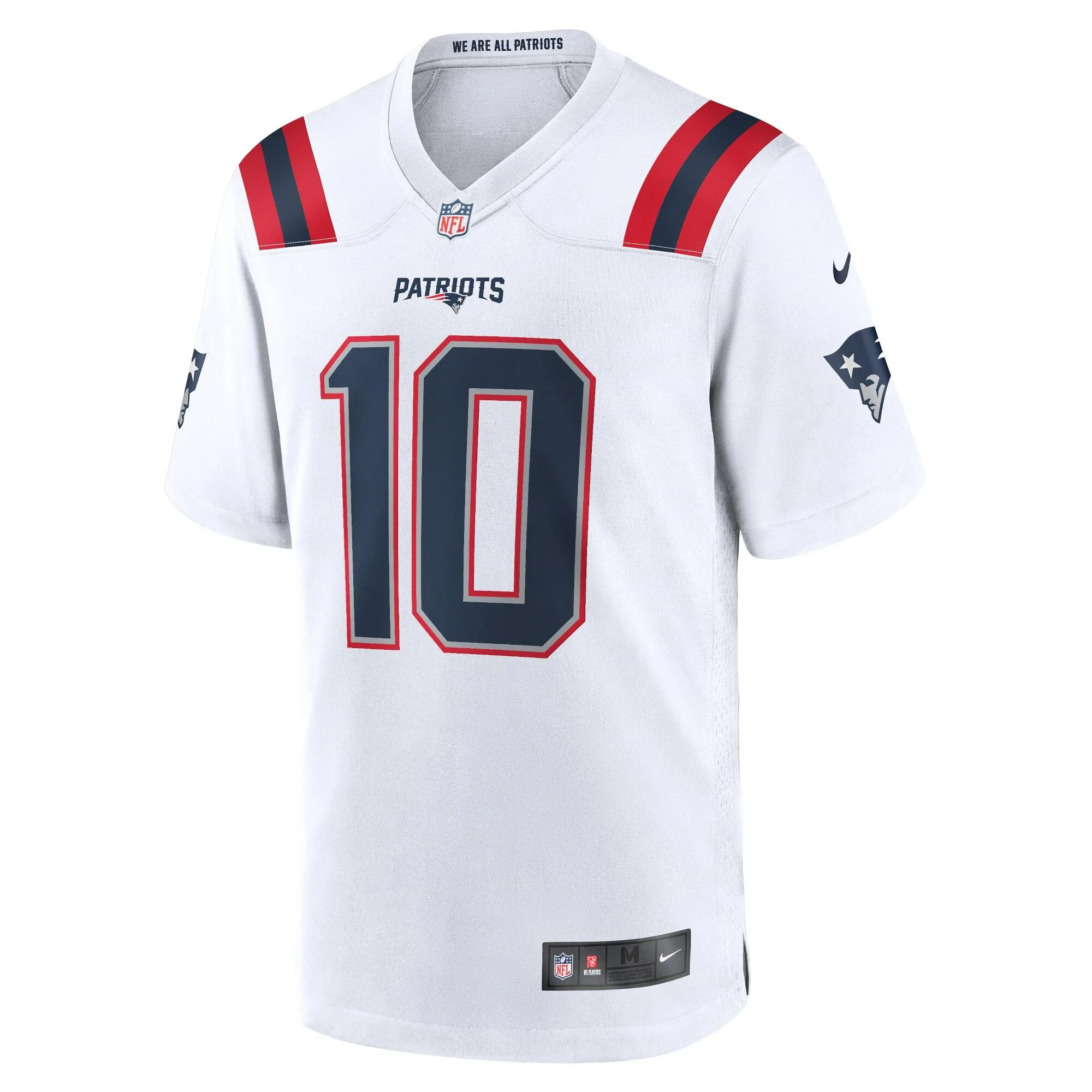 Mac Jones New England Patriots  Team Game Jersey - White