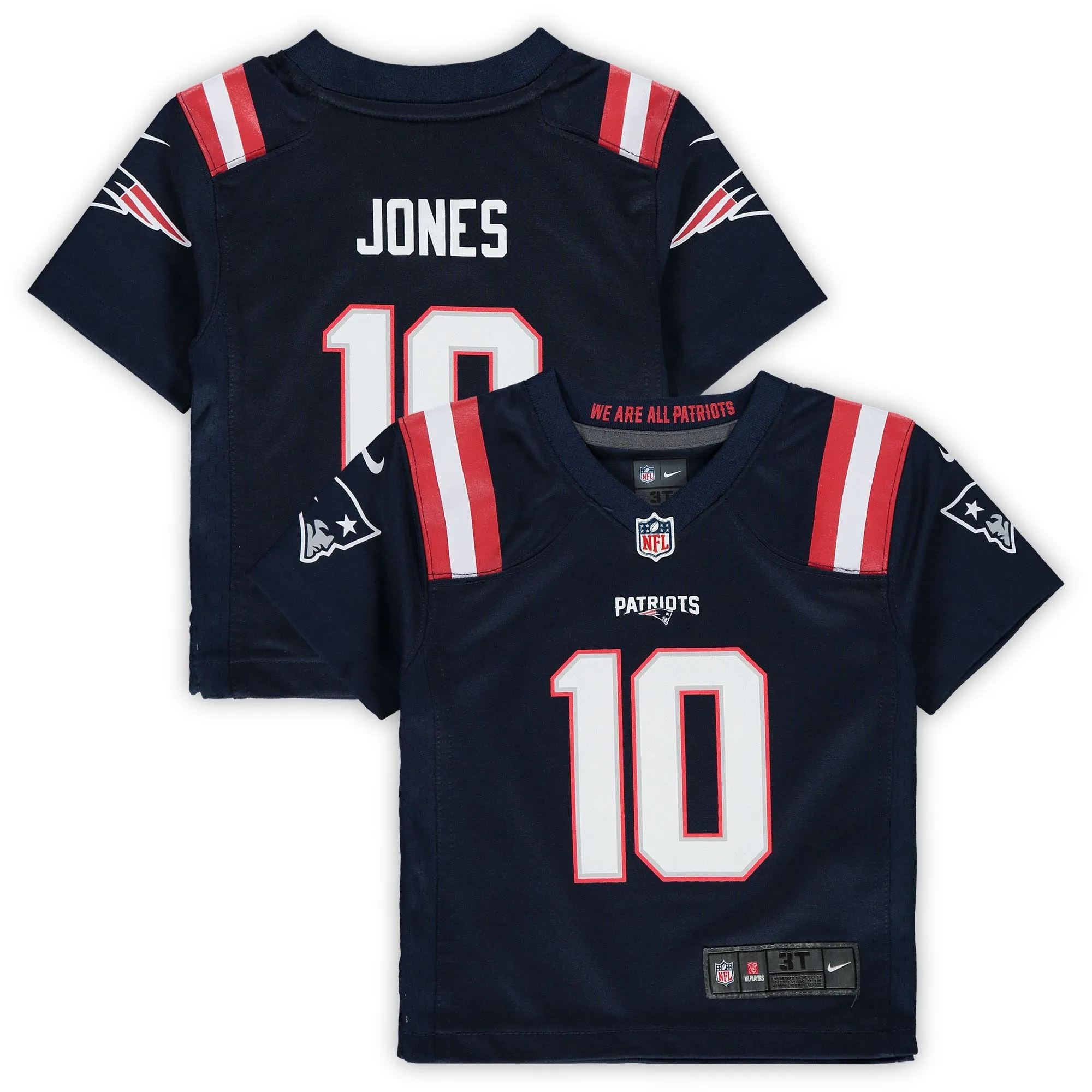 Mac Jones New England Patriots  Toddler Game Jersey - Navy