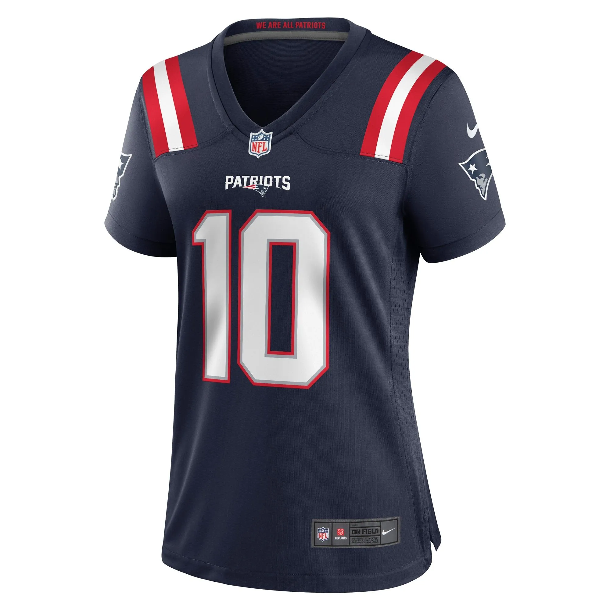 Mac Jones New England Patriots  Women's Player Jersey - Navy