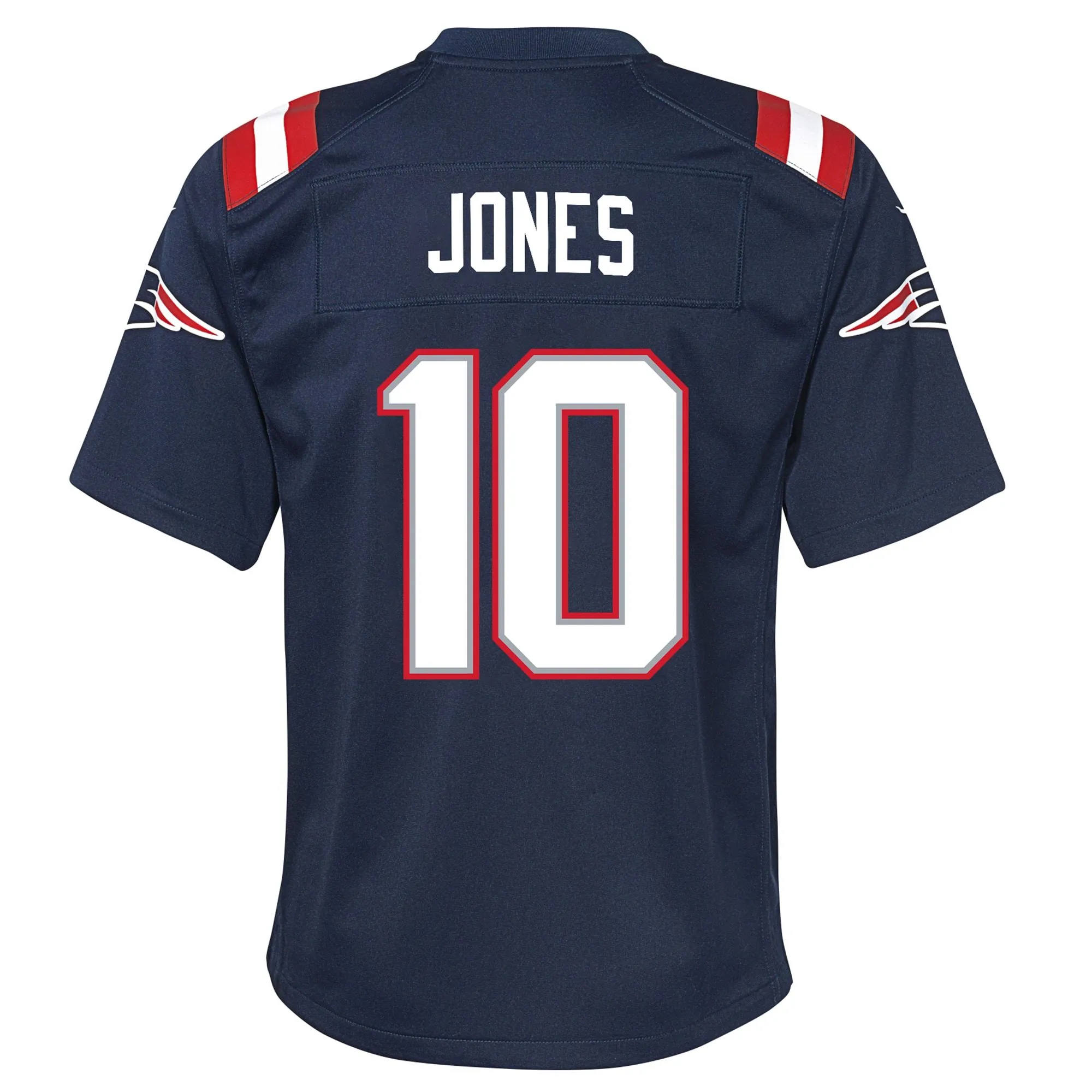 Mac Jones New England Patriots  Youth Game Jersey - Navy