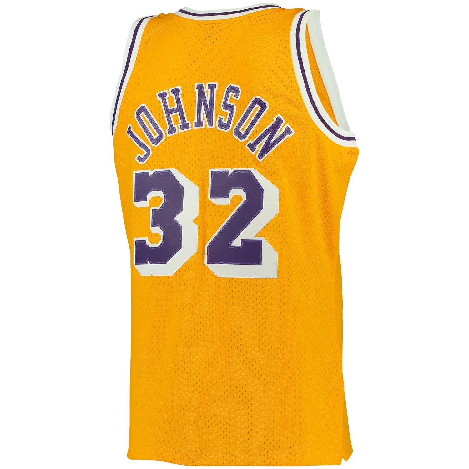 Magic Johnson Los Angeles Lakers Mitchell & Ness 1984/85 Big & Tall Hardwood Classics Swingman Jersey - Gold