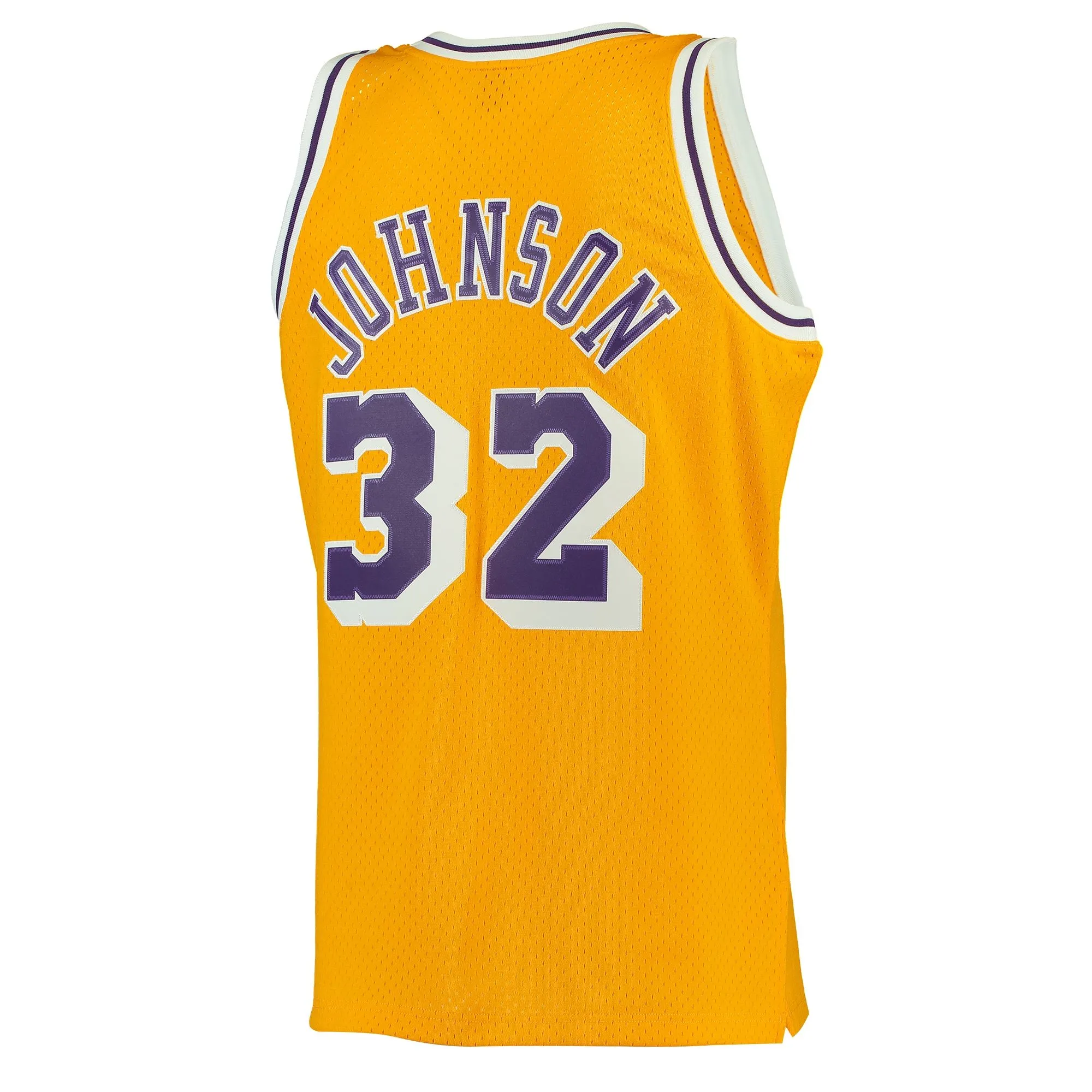 Magic Johnson Los Angeles Lakers Mitchell & Ness 1984/85 Hardwood Classics Swingman Jersey - Gold