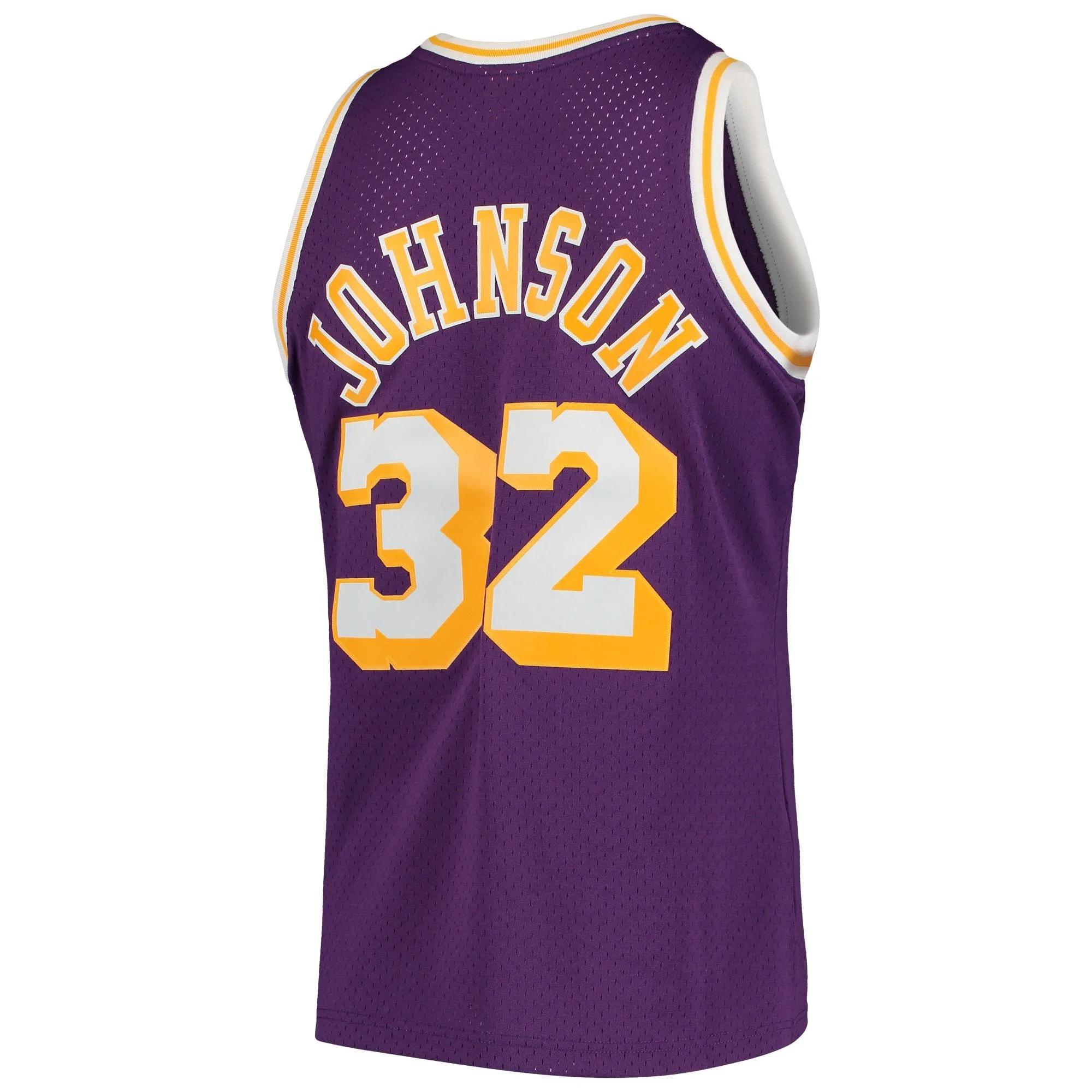 Magic Johnson Los Angeles Lakers Mitchell & Ness 1984/85 Hardwood Classics Swingman Jersey - Purple