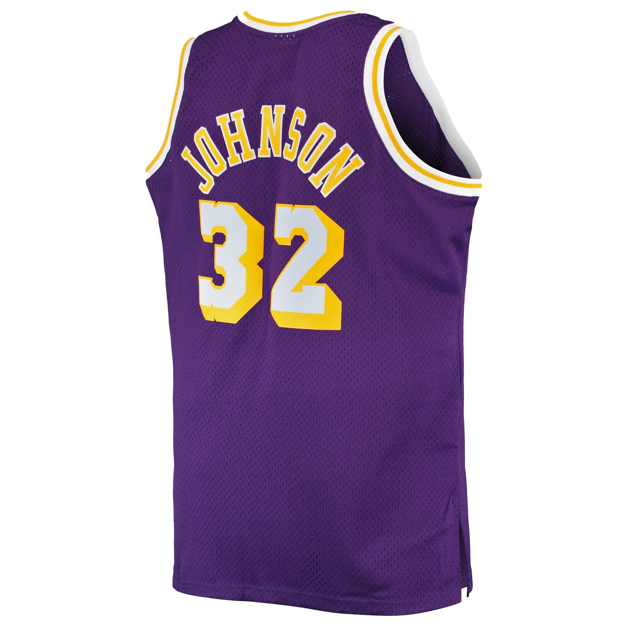 Magic Johnson Los Angeles Lakers Mitchell & Ness Big & Tall 1984/85 Hardwood Classics Swingman Jersey - Purple