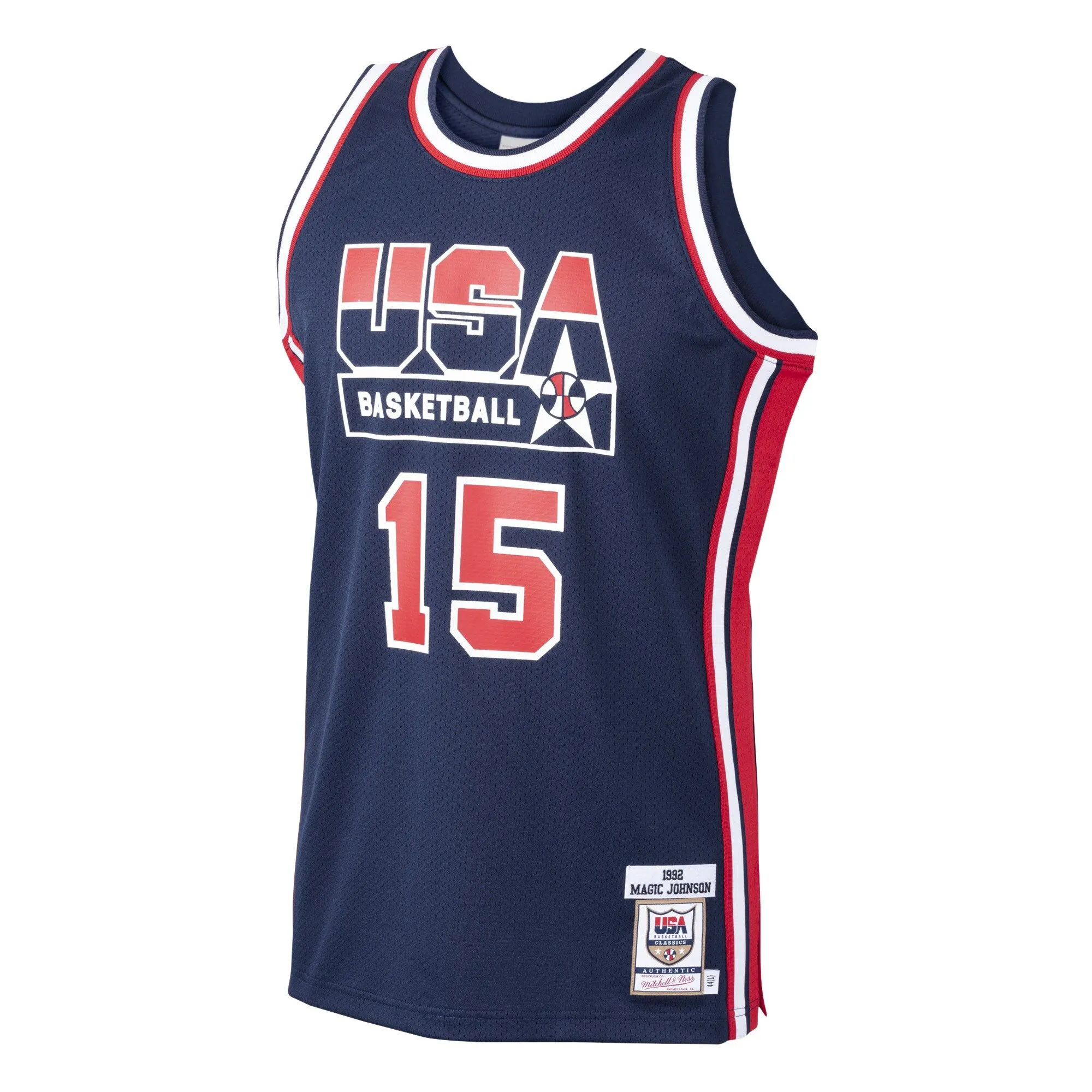 Magic Johnson USA Basketball Mitchell & Ness 1992 Dream Team  Jersey - Navy