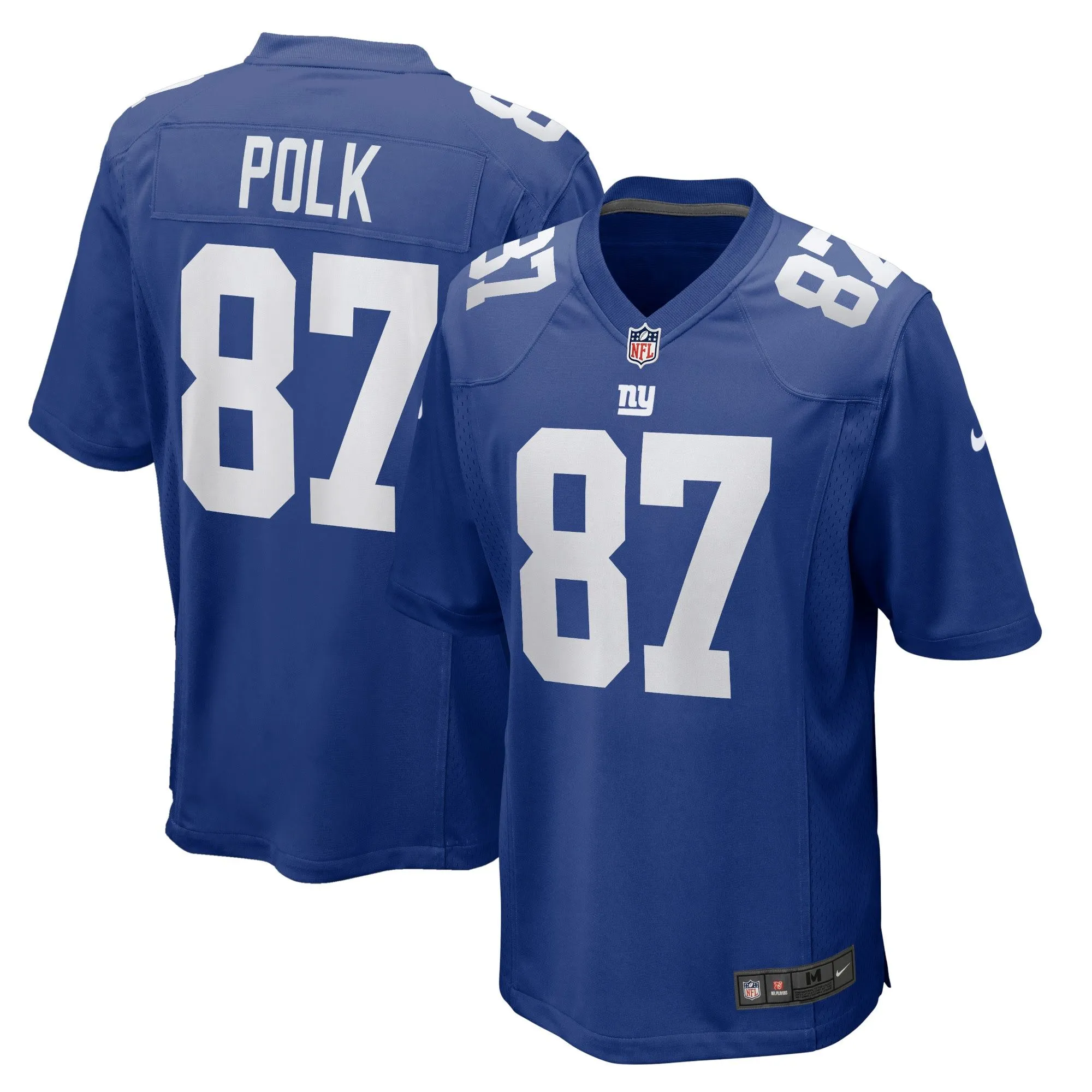 Makai Polk New York Giants  Home Game Player Jersey - Royal