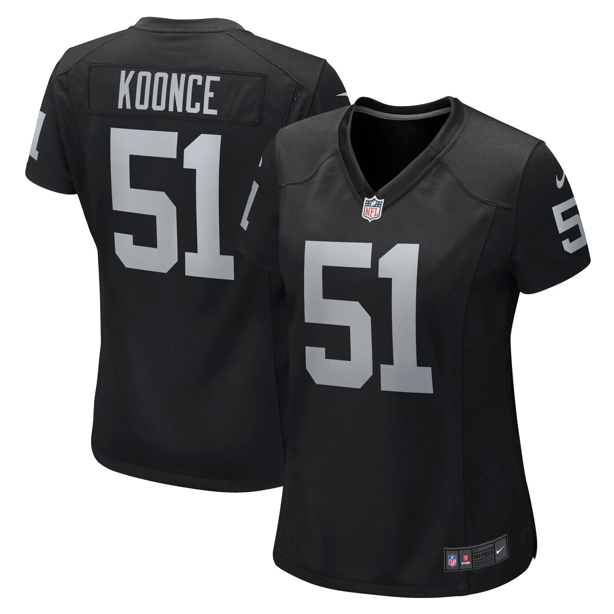 Malcolm Koonce Las Vegas Raiders  Women's Game Jersey - Black