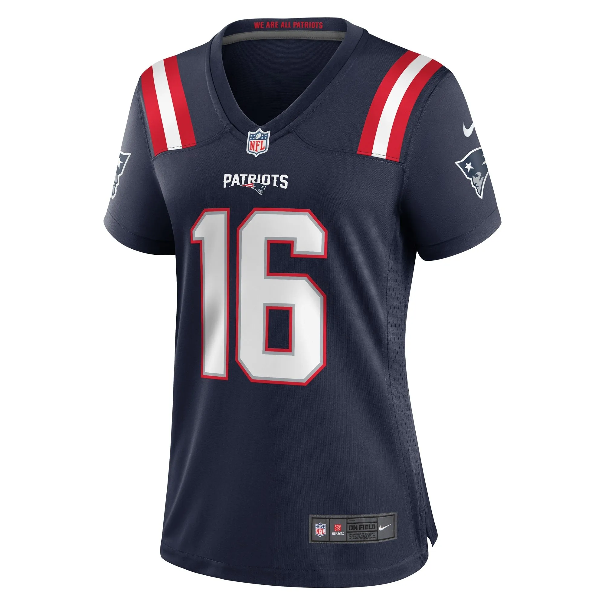 Malik Cunningham New England Patriots  Women's Team Game Jersey -  Navy