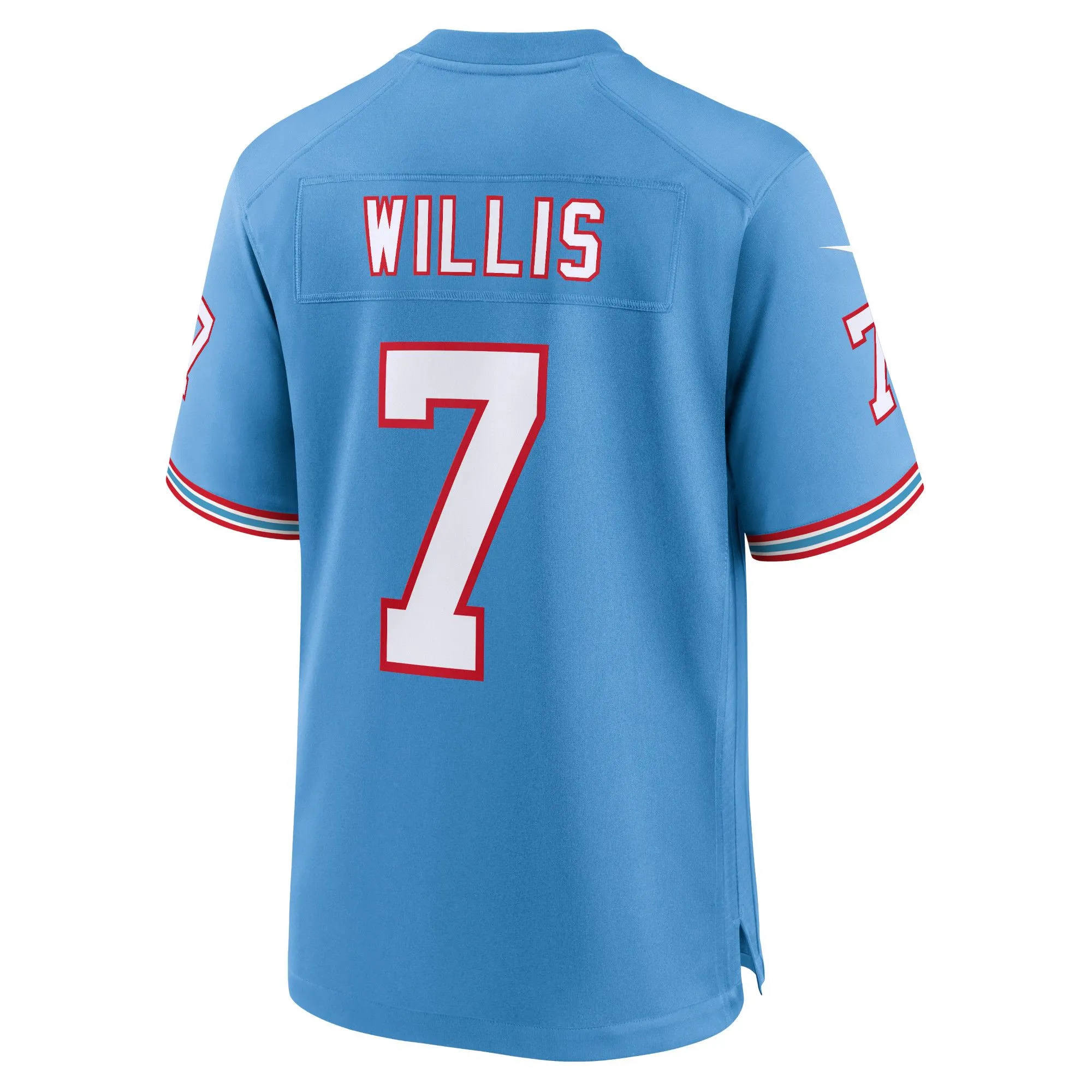 Malik Willis Tennessee Titans  Oilers Throwback Alternate Game Player Jersey - Light Blue