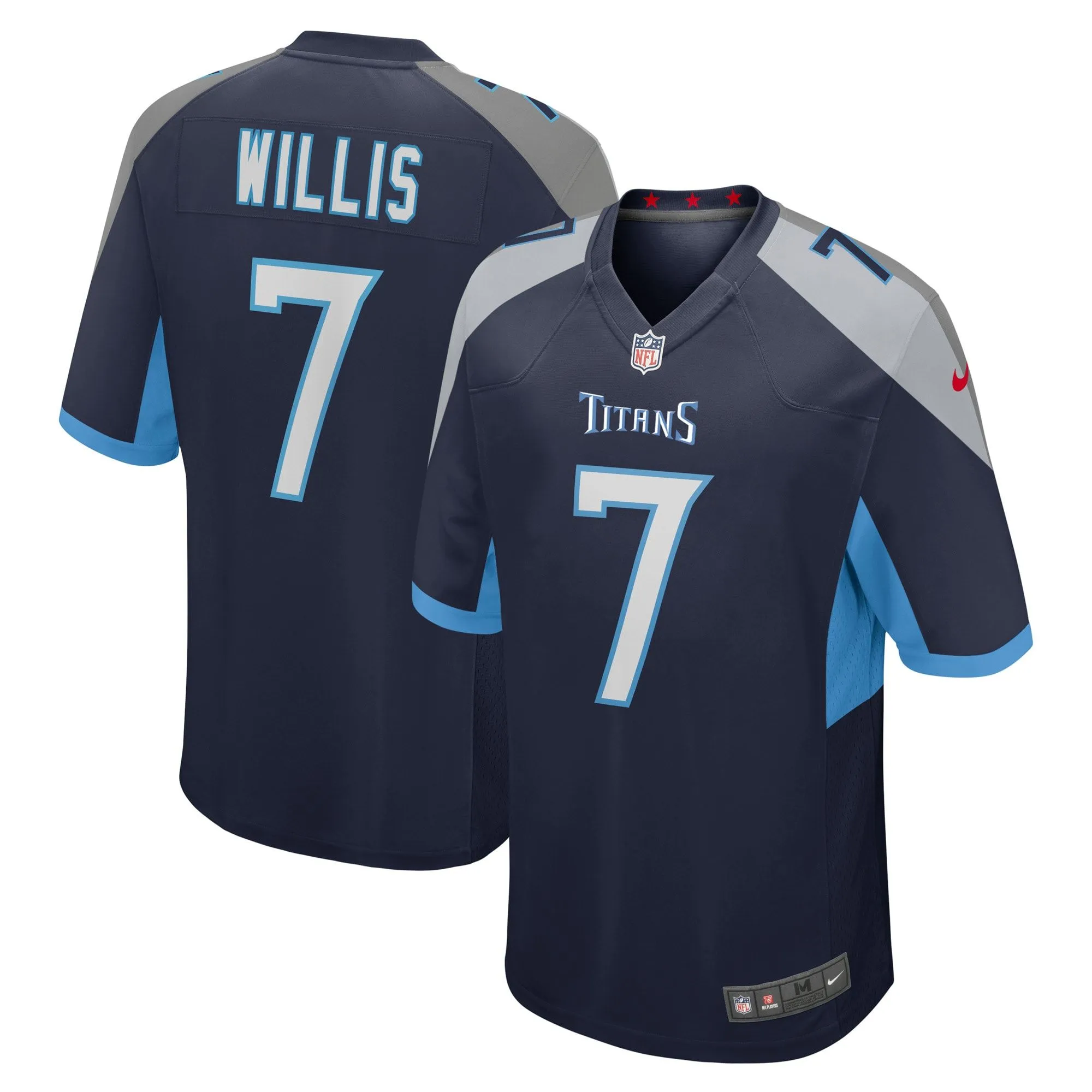 Malik Willis Tennessee Titans  Player Game Jersey - Navy