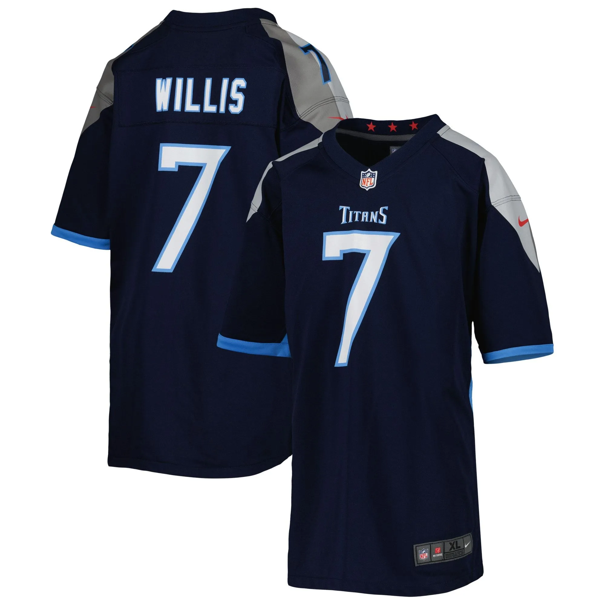 Malik Willis Tennessee Titans  Youth Game Jersey - Navy