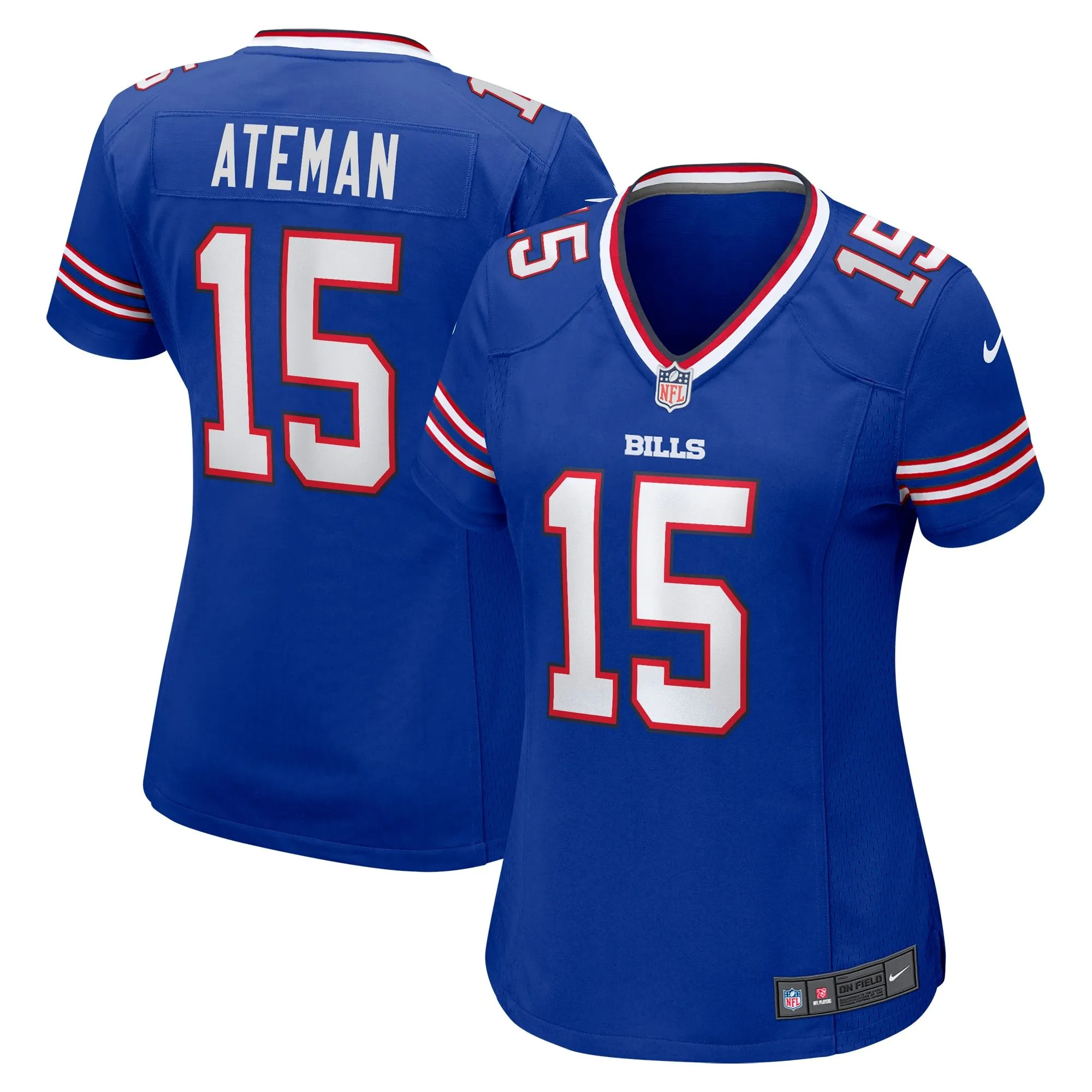 Marcell Ateman Buffalo Bills  Women's Team Game Jersey - Royal