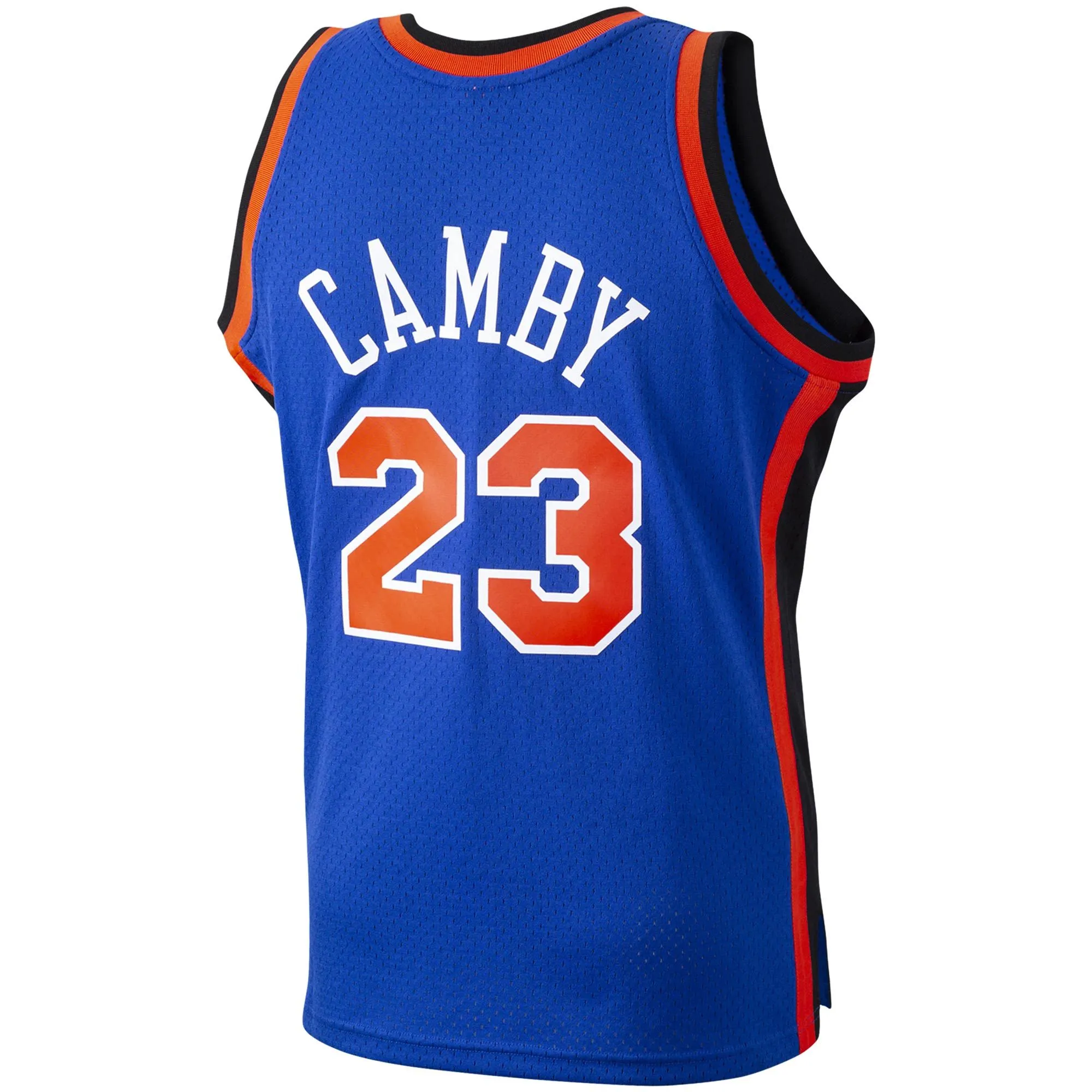 Marcus Camby New York Knicks Mitchell & Ness 1998/99 Hardwood Classics Swingman Jersey - Blue