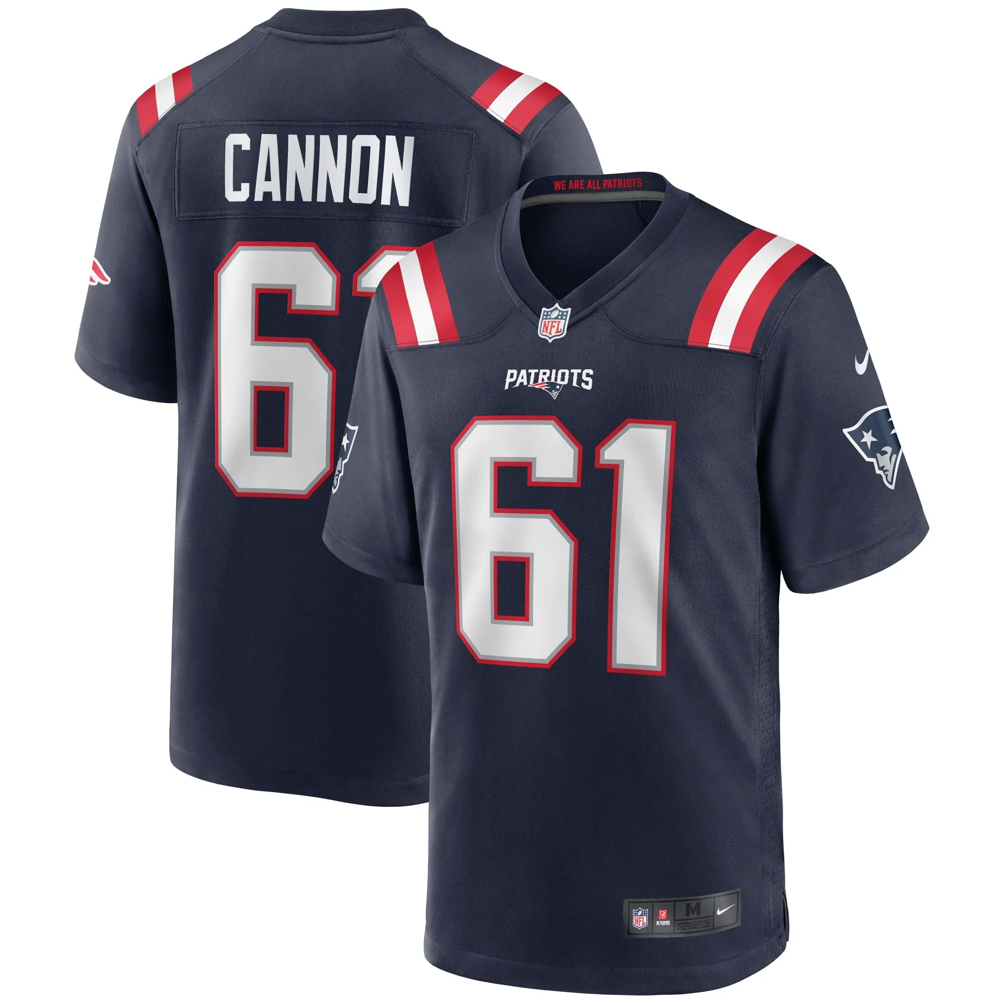 Marcus Cannon New England Patriots  Game Jersey - Navy