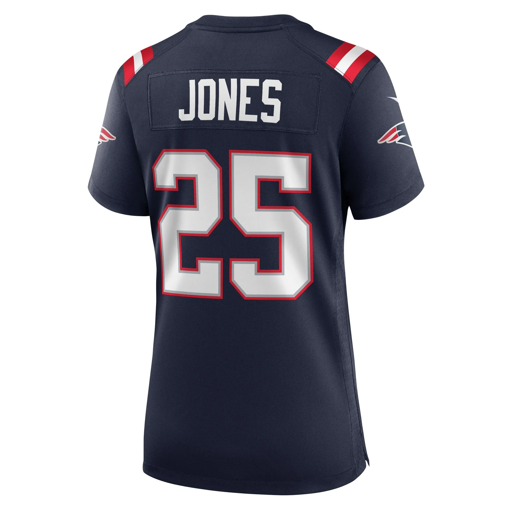 Marcus Jones New England Patriots  Women's Game Player Jersey - Navy