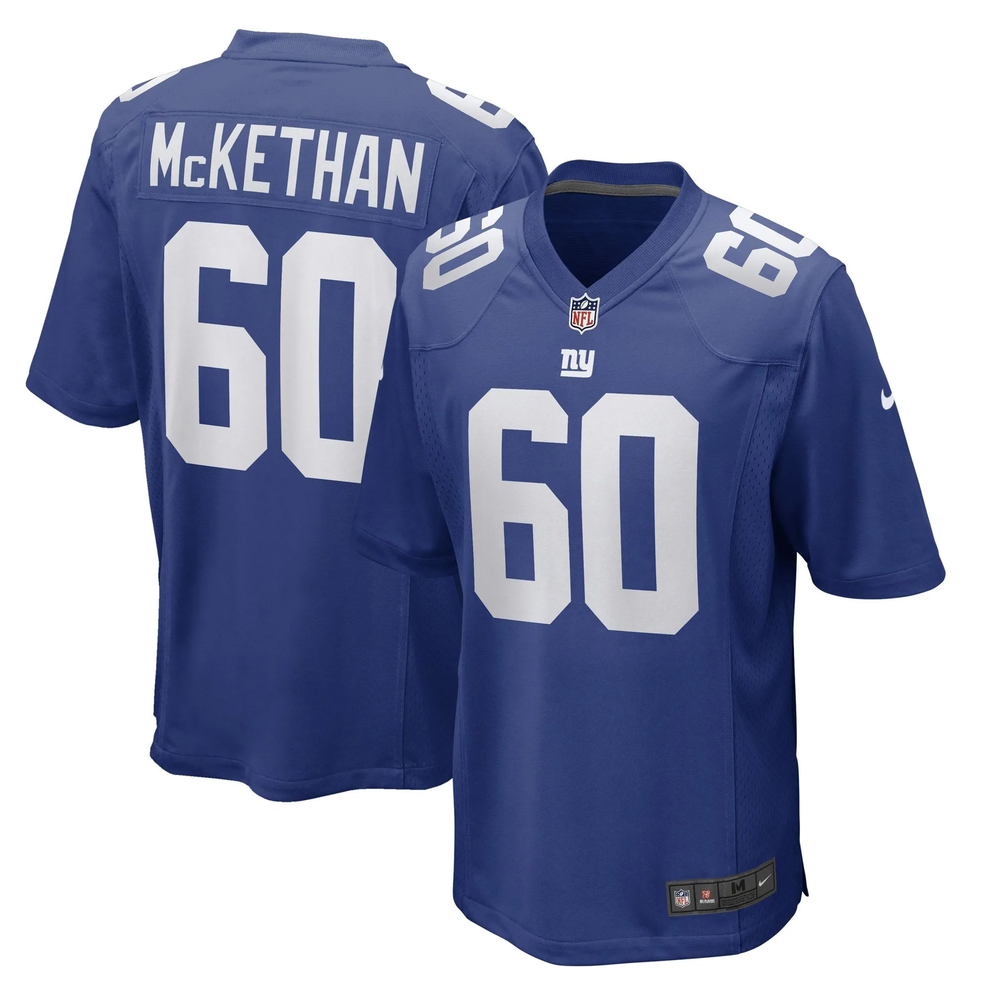 Marcus McKethan New York Giants  Game Player Jersey - Royal