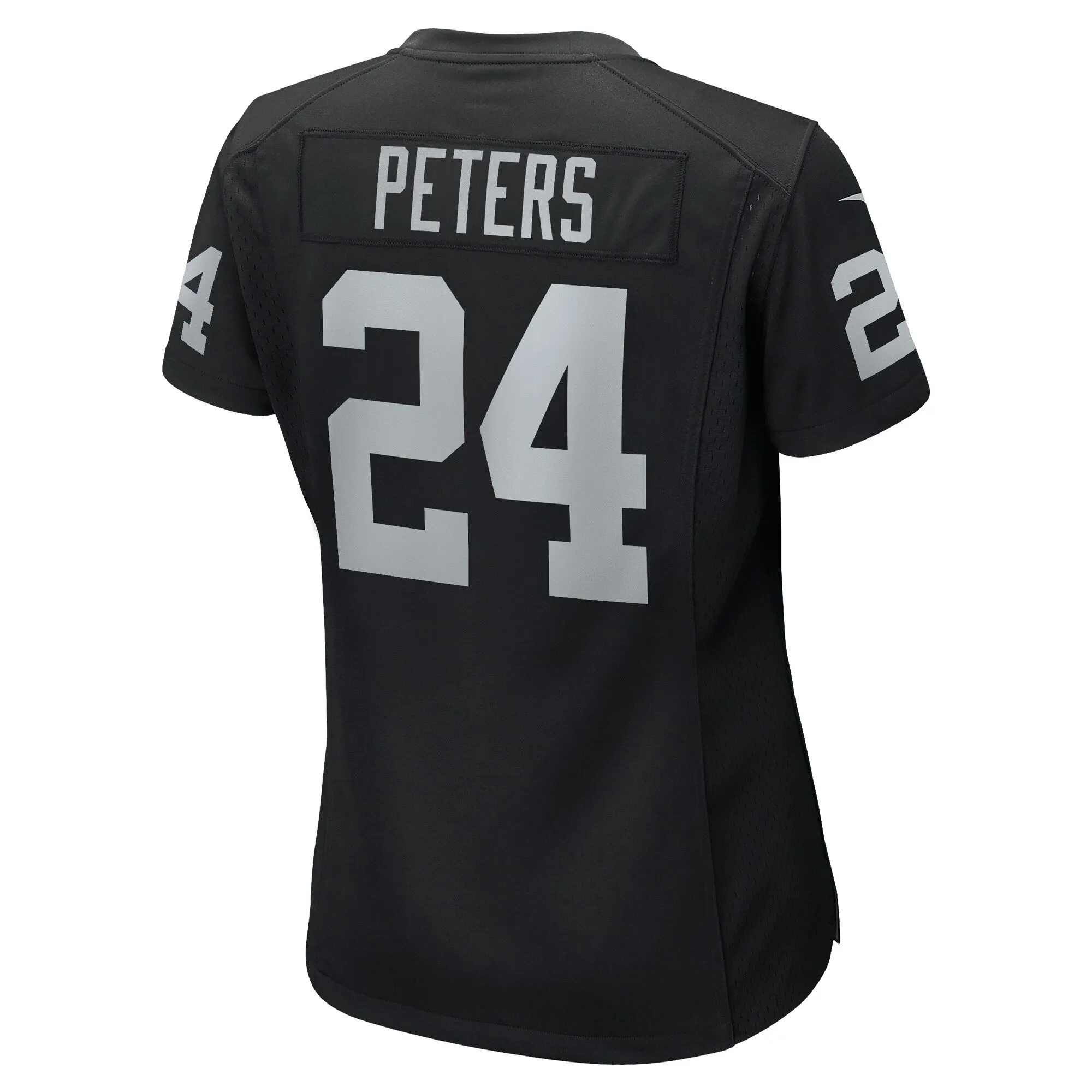 Marcus Peters Las Vegas Raiders  Women's Team Game Jersey -  Black