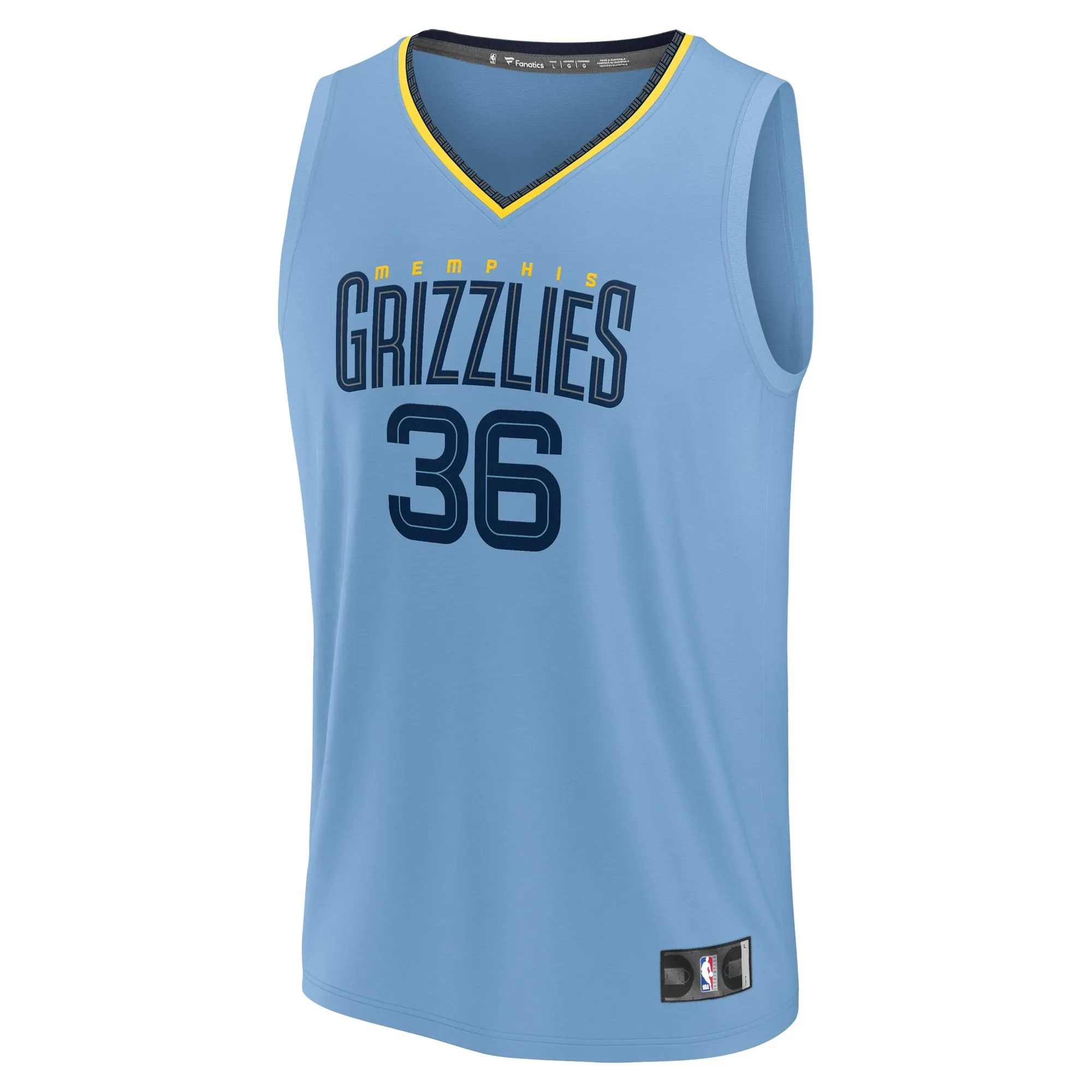 Marcus Smart Memphis Grizzlies Fanatics Branded Fast Break Player Jersey - Statement Edition - Light Blue