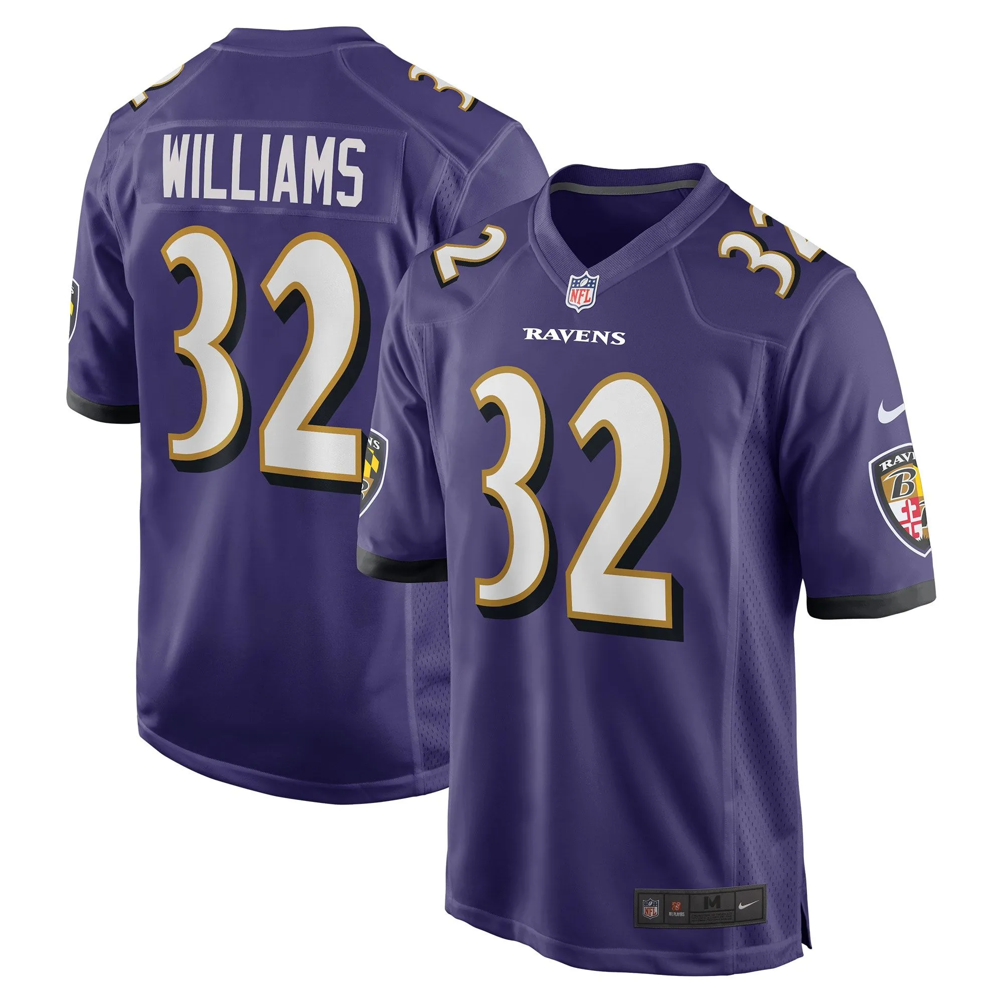 Marcus Williams Baltimore Ravens  Game Jersey - Purple