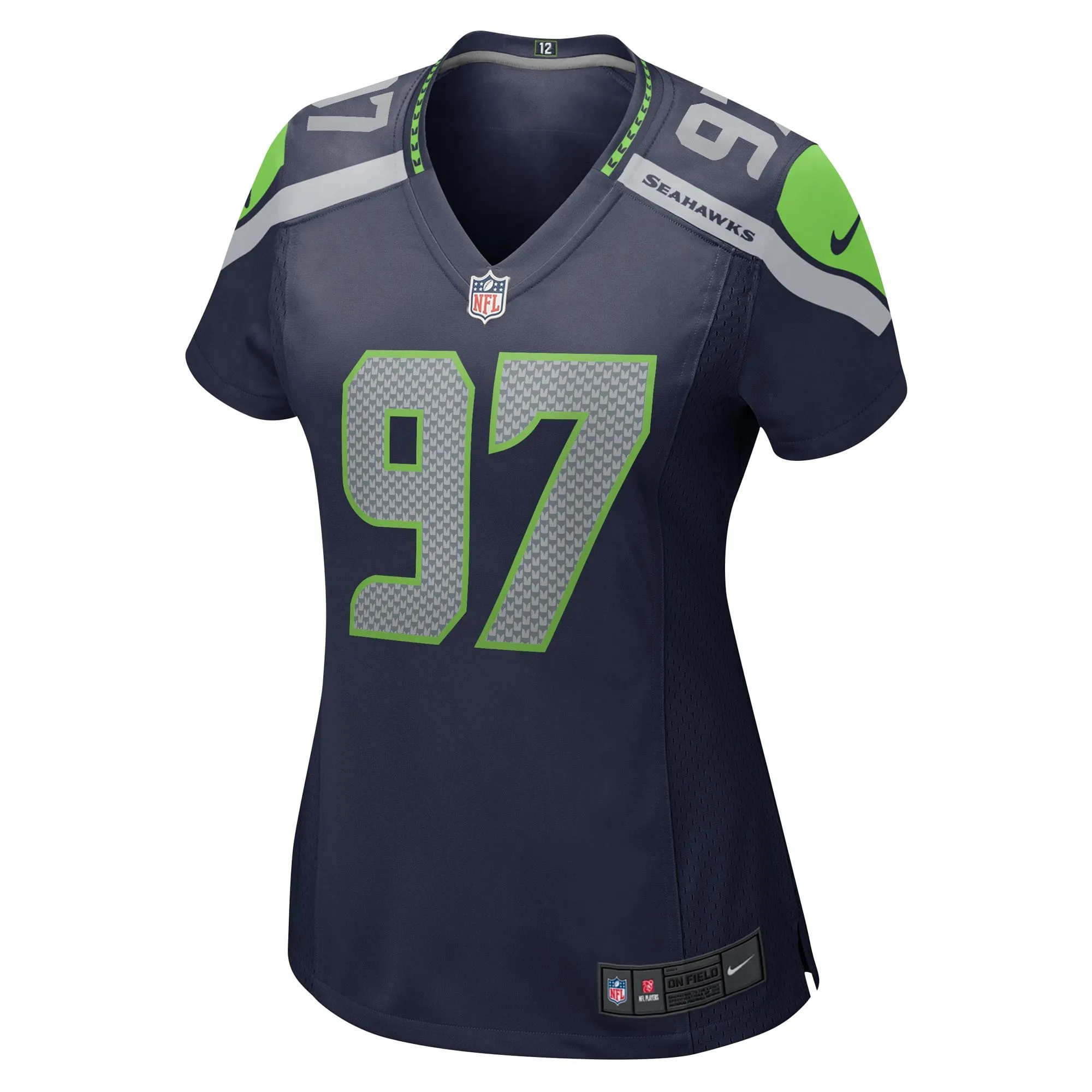 Mario Edwards Jr. Seattle Seahawks  Women's  Game Jersey - College Navy