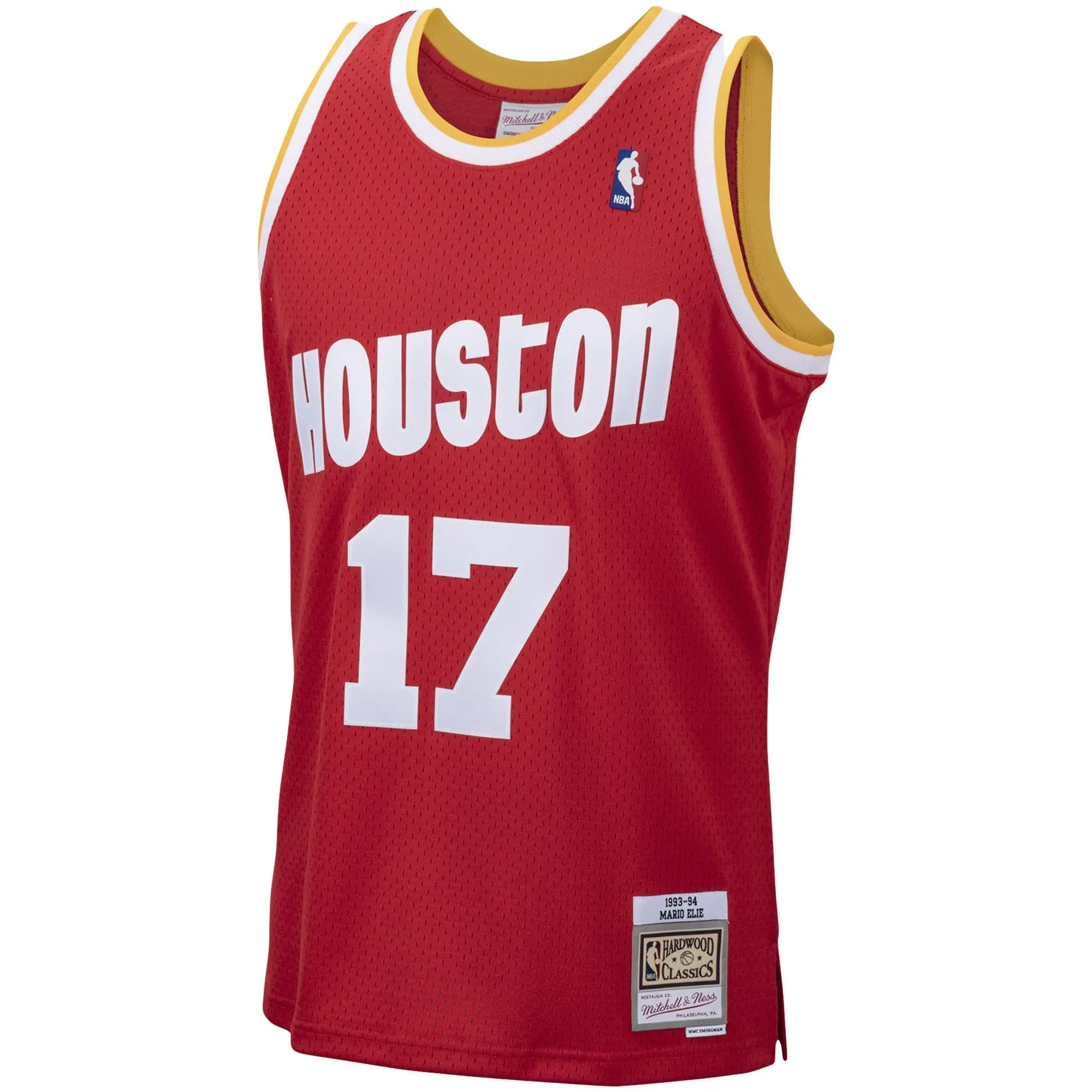 Mario Elie Houston Rockets Mitchell & Ness 1993/94 Hardwood Classics Swingman Jersey - Red