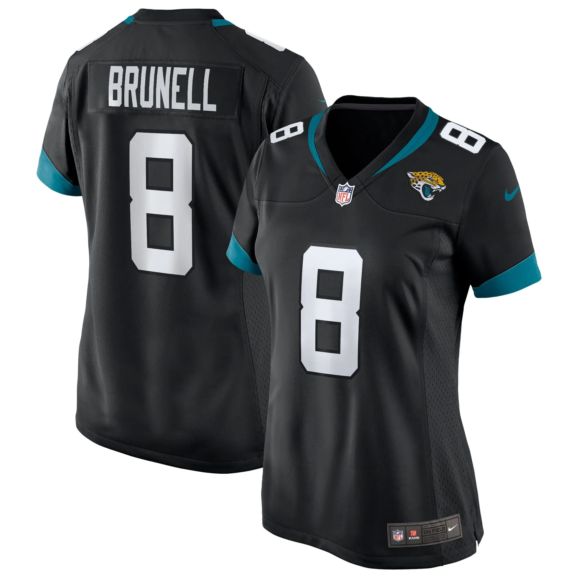 Mark Brunell Jacksonville Jaguars  Women's Game Retired Player Jersey - Black