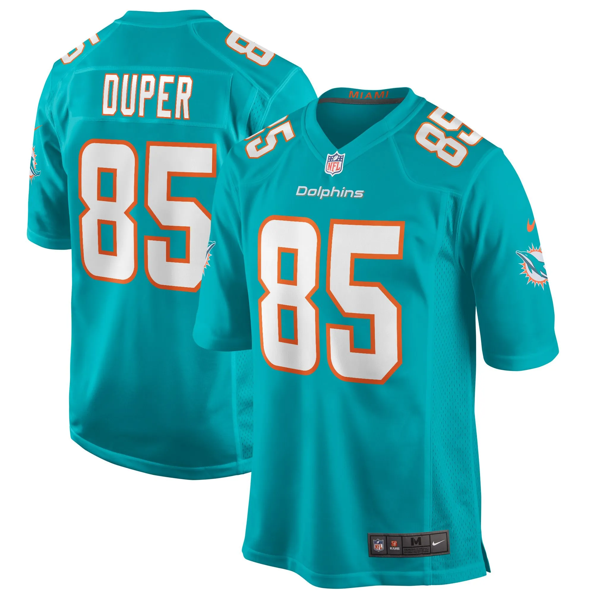 Mark Duper Miami Dolphins  Game Retired Player Jersey - Aqua