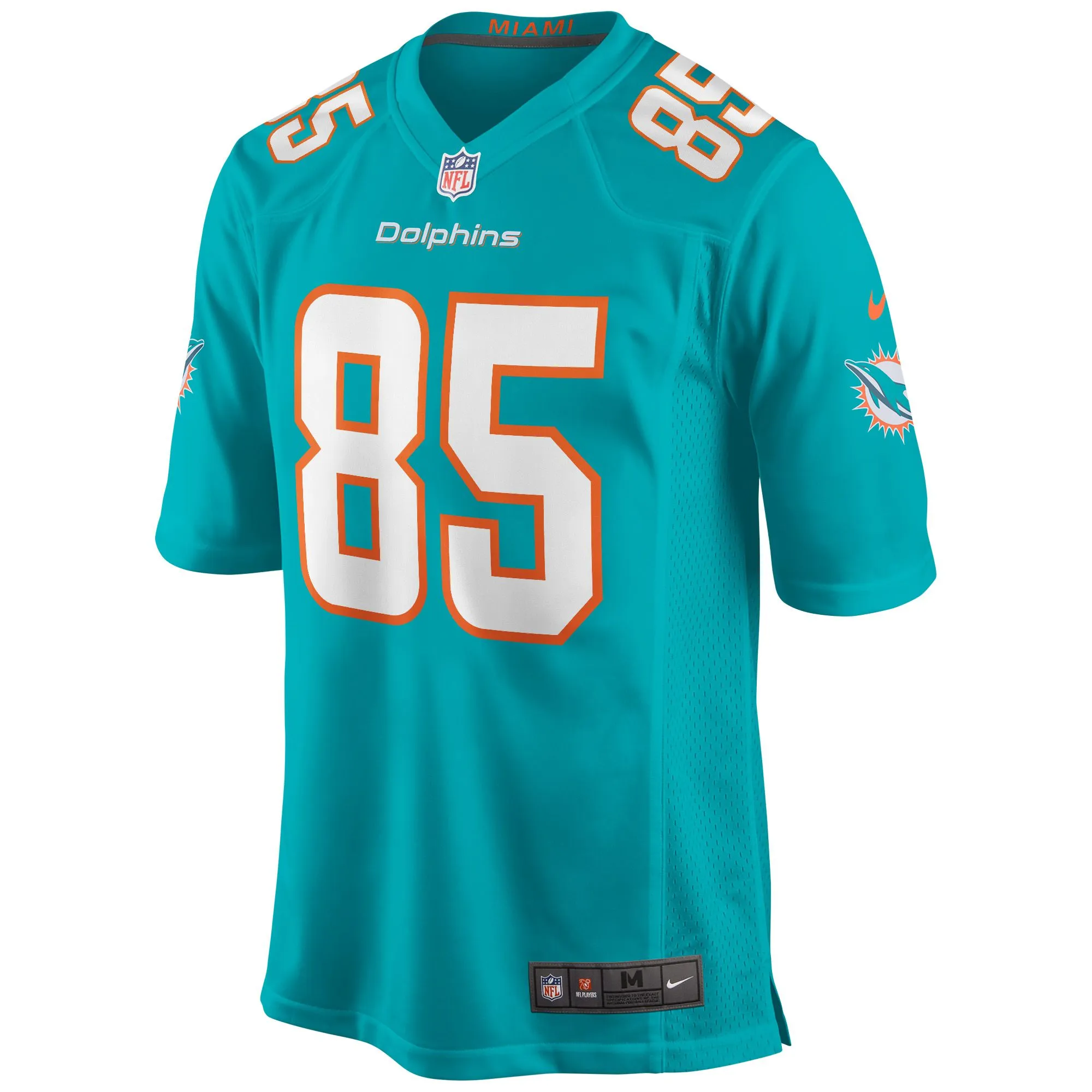 Mark Duper Miami Dolphins  Game Retired Player Jersey - Aqua