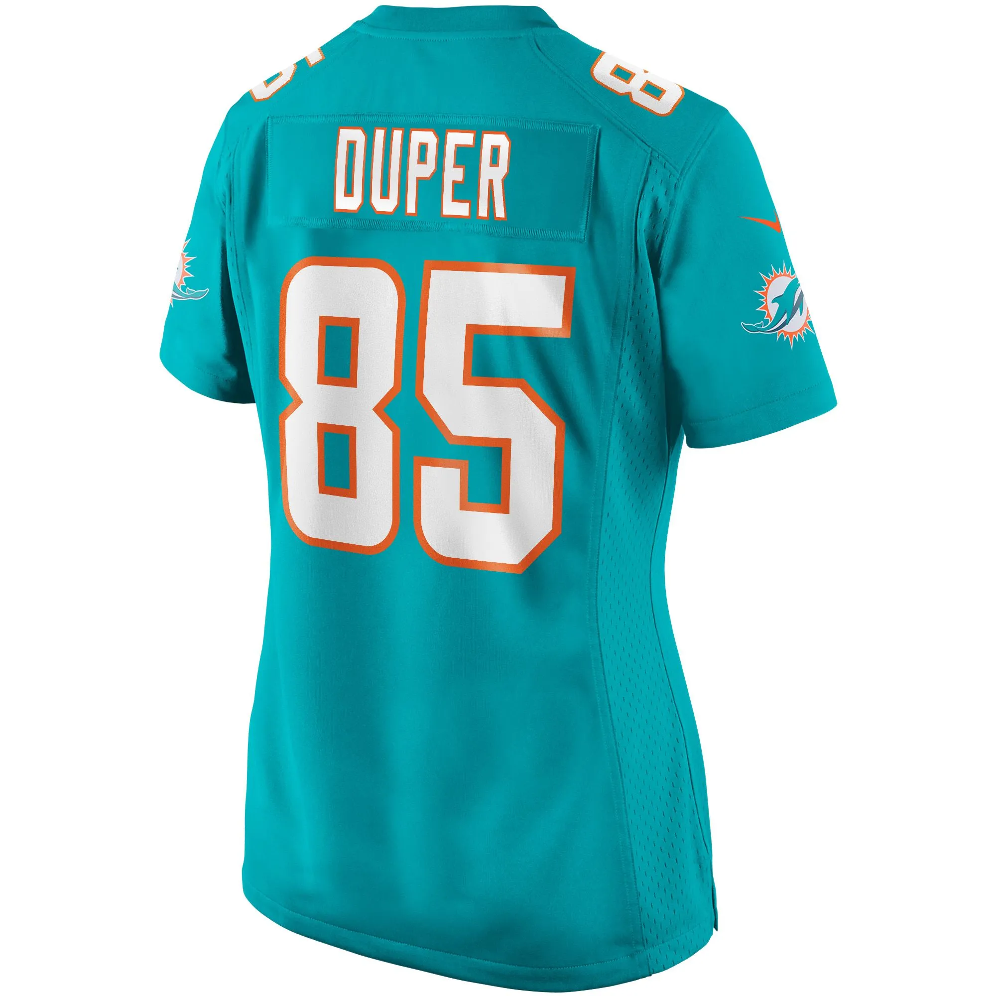 Mark Duper Miami Dolphins  Women's Game Retired Player Jersey - Aqua