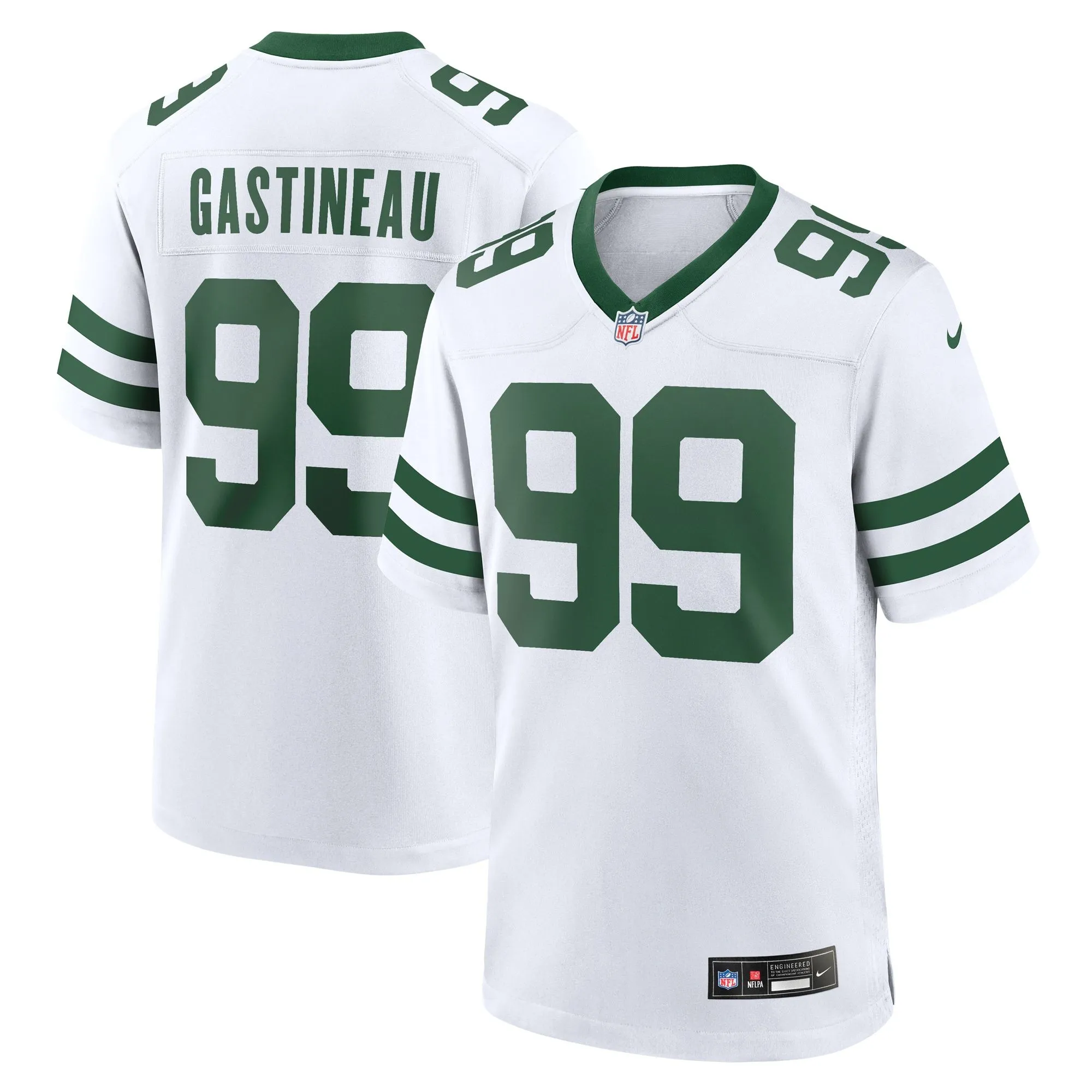 Mark Gastineau New York Jets  Legacy Retired Player Game Jersey - White