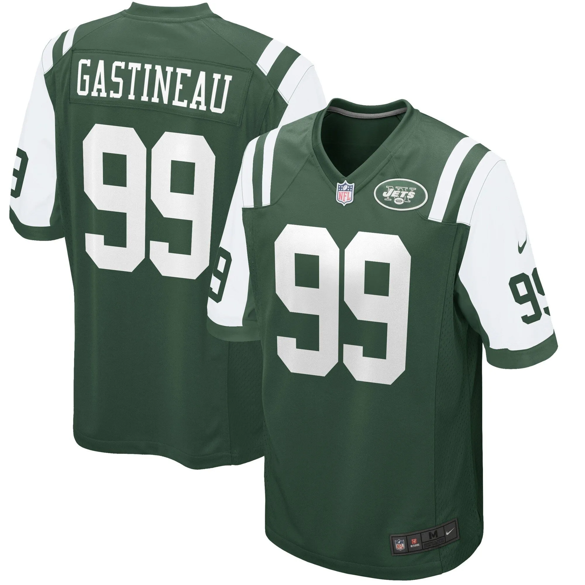 Mark Gastineau New York Jets  Retired Player Game Jersey - Green