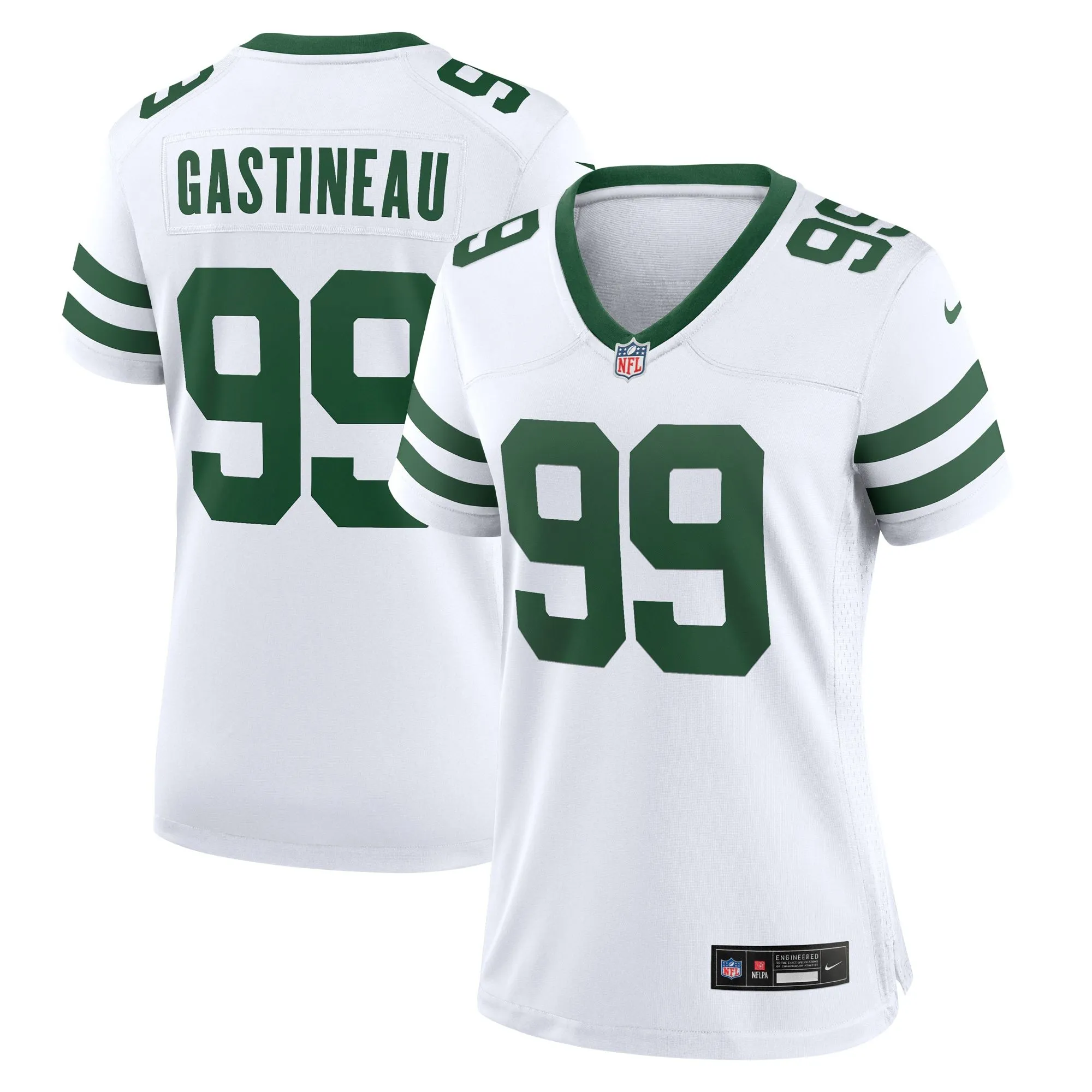 Mark Gastineau New York Jets  Women's Legacy Retired Player Game Jersey - White