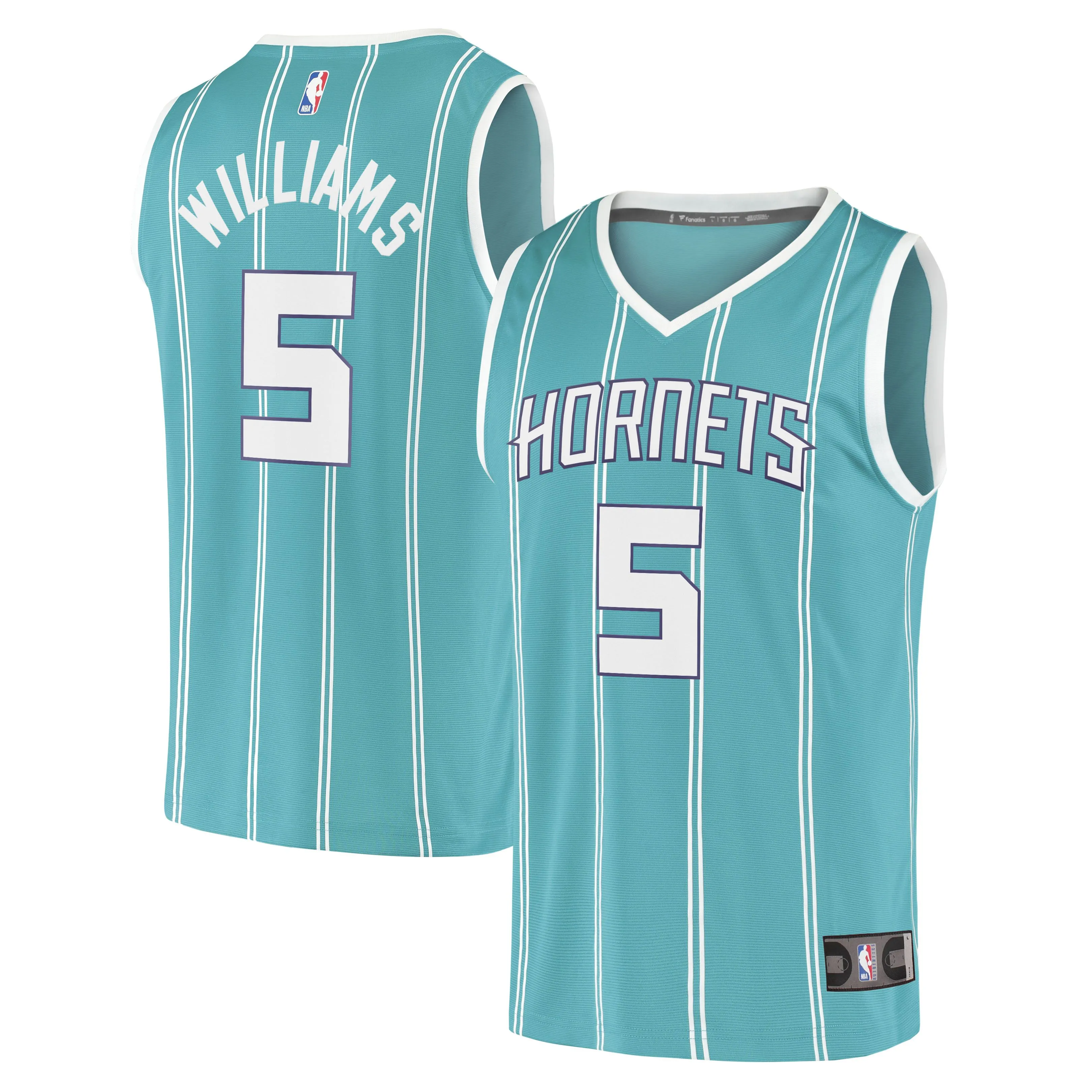 Mark Williams Charlotte Hornets Fanatics Branded Fast Break Replica Player Jersey - Icon Edition - Teal