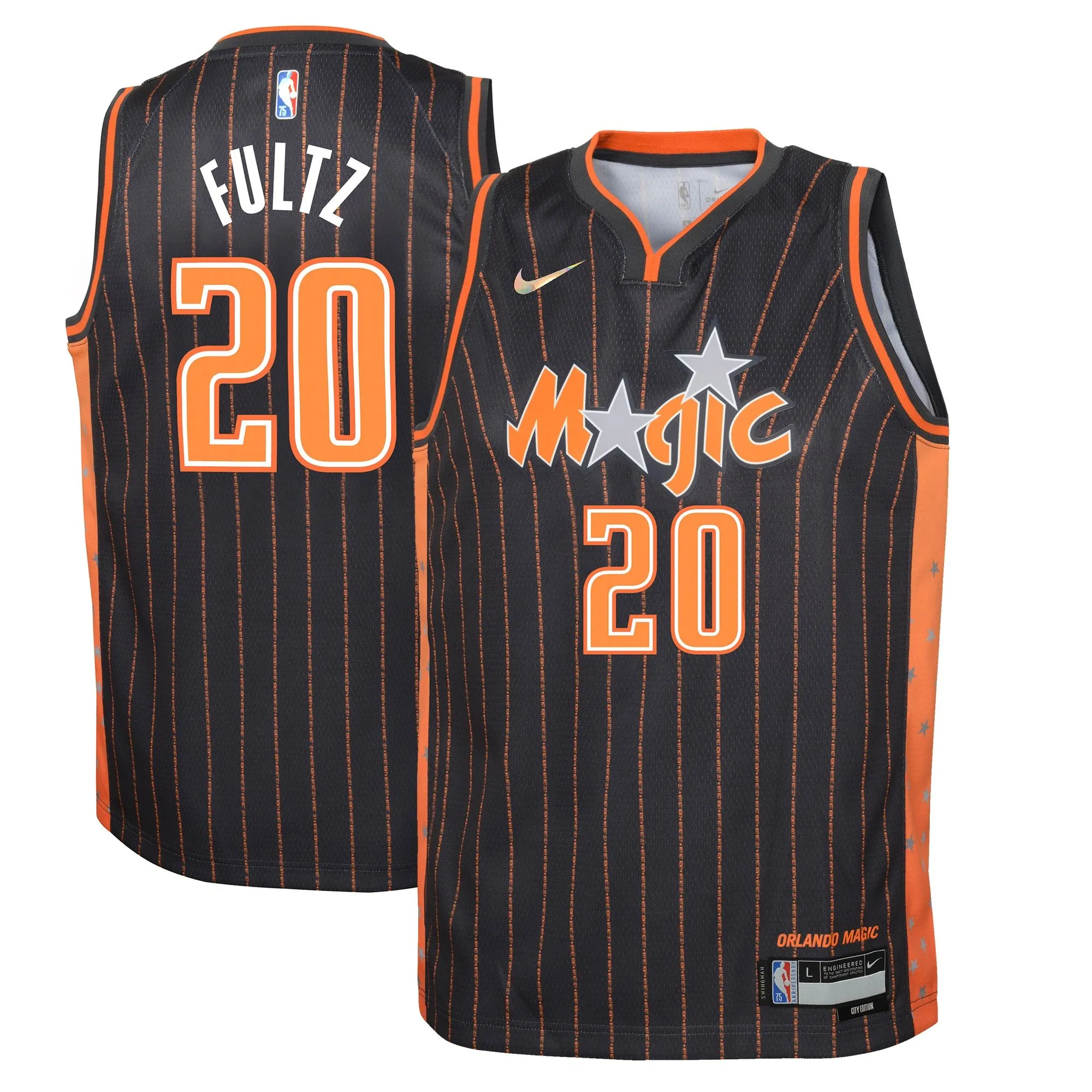 Markelle Fultz Orlando Magic  Youth Swingman Jersey - City Edition - Anthracite