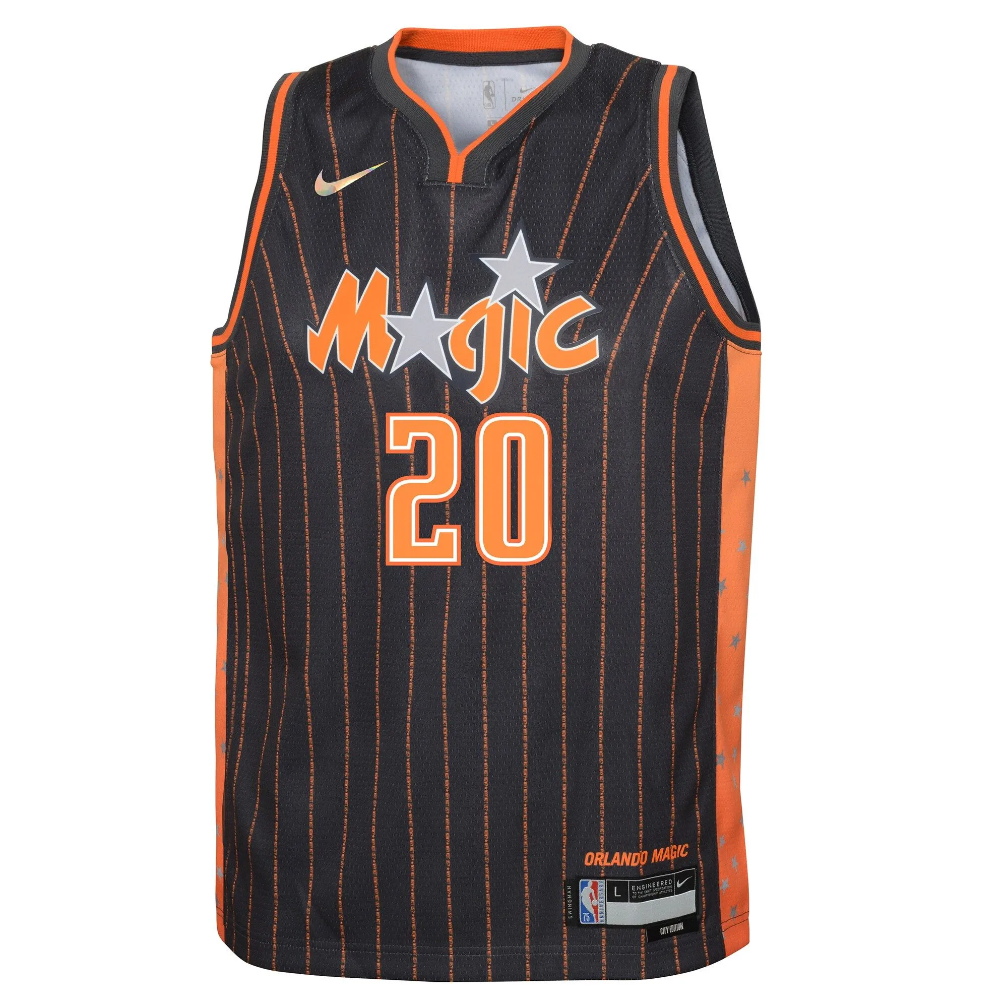 Markelle Fultz Orlando Magic  Youth Swingman Jersey - City Edition - Anthracite