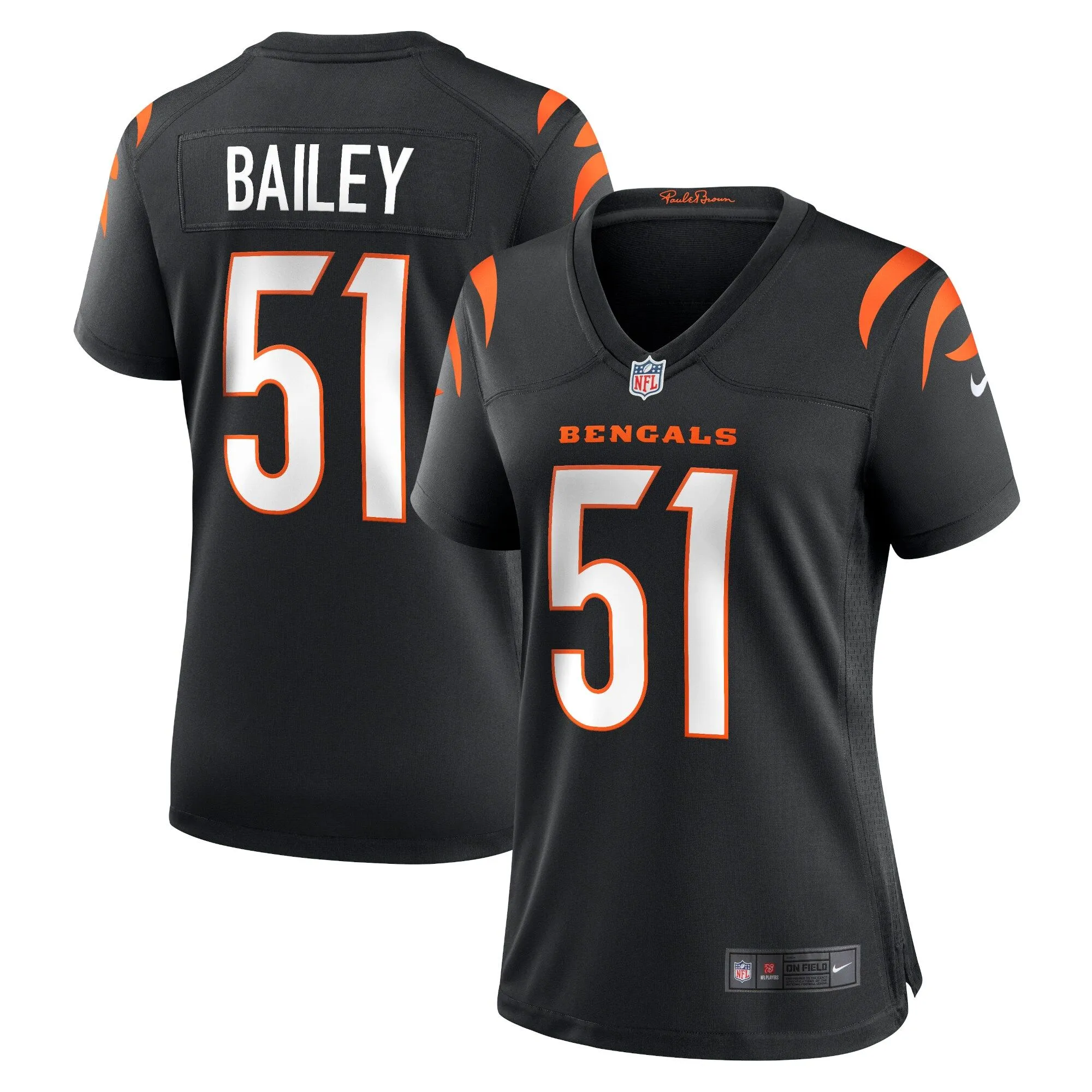 Markus Bailey Cincinnati Bengals Women's  Game Jersey - Black