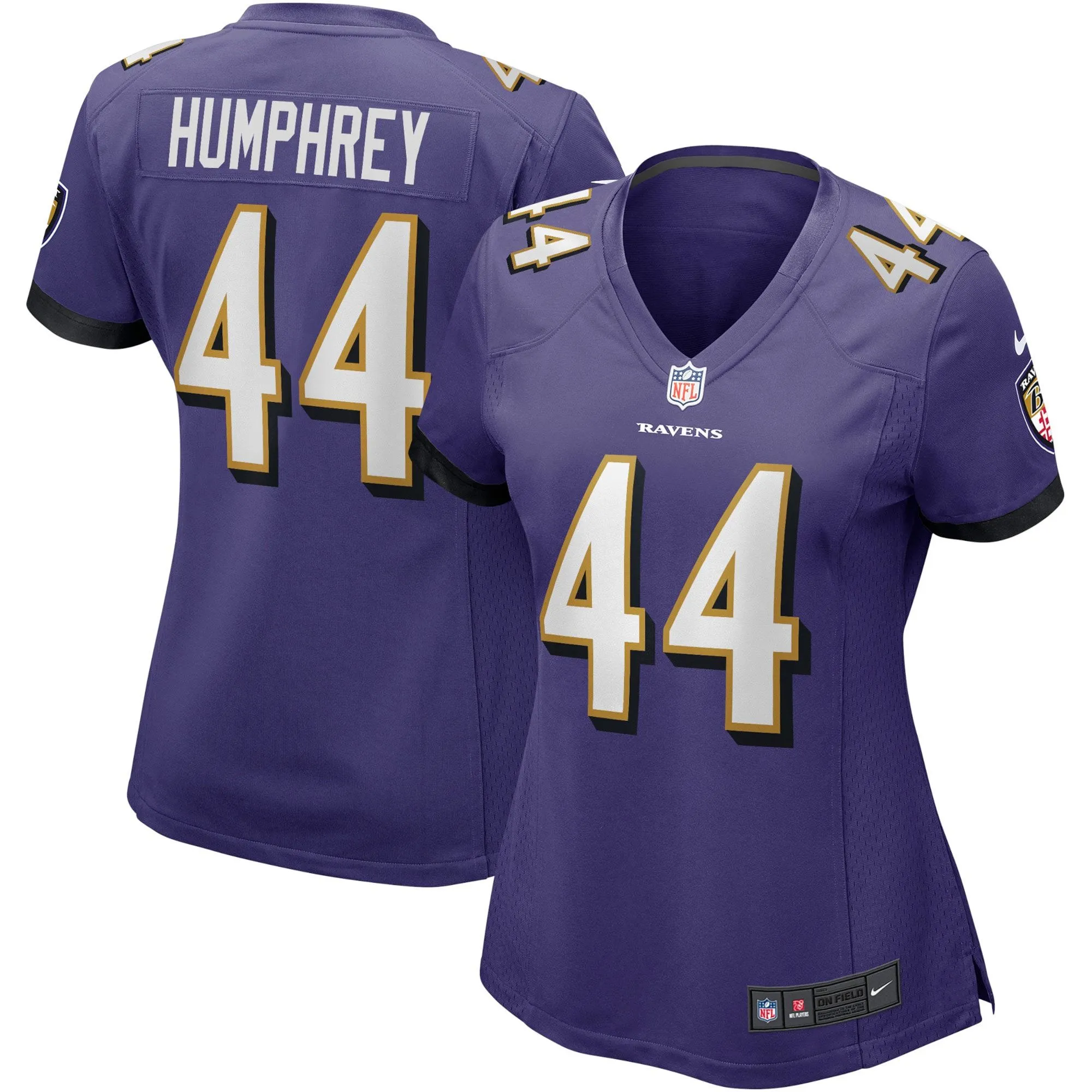 Marlon Humphrey Baltimore Ravens  Women's Game Player Jersey - Purple