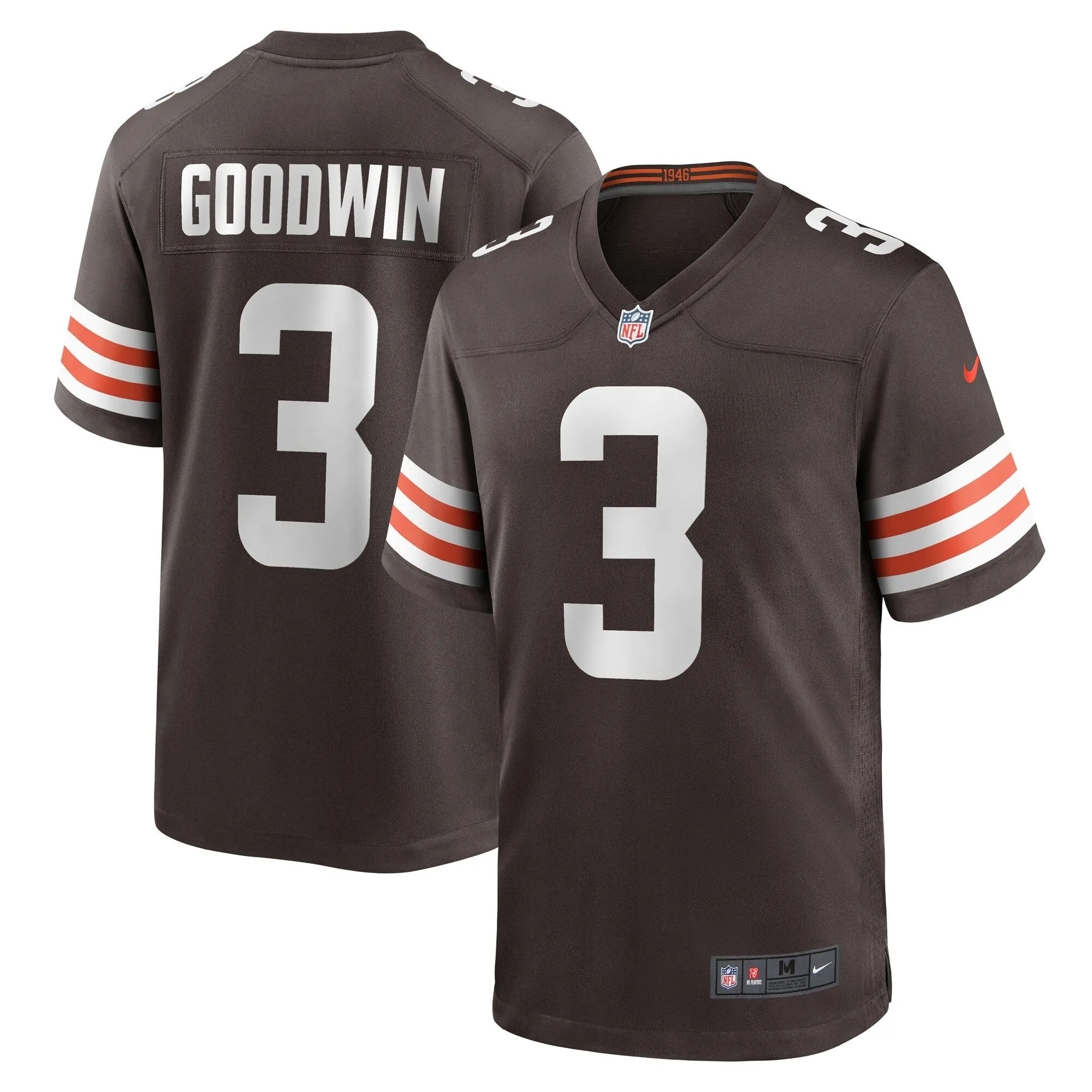 Marquise Goodwin Cleveland Browns  Game Jersey - Brown