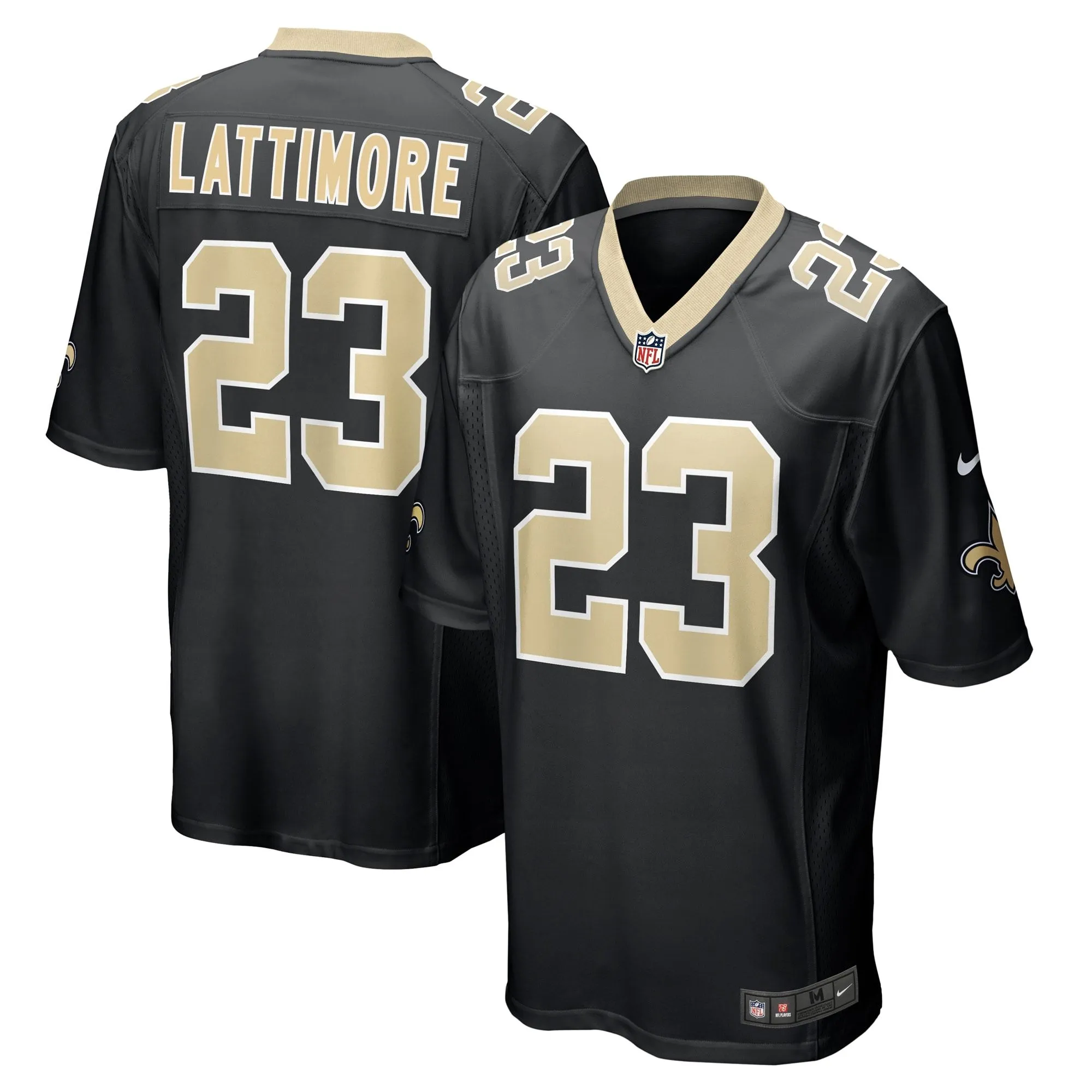 Marshon Lattimore New Orleans Saints  Team Game Jersey -  Black