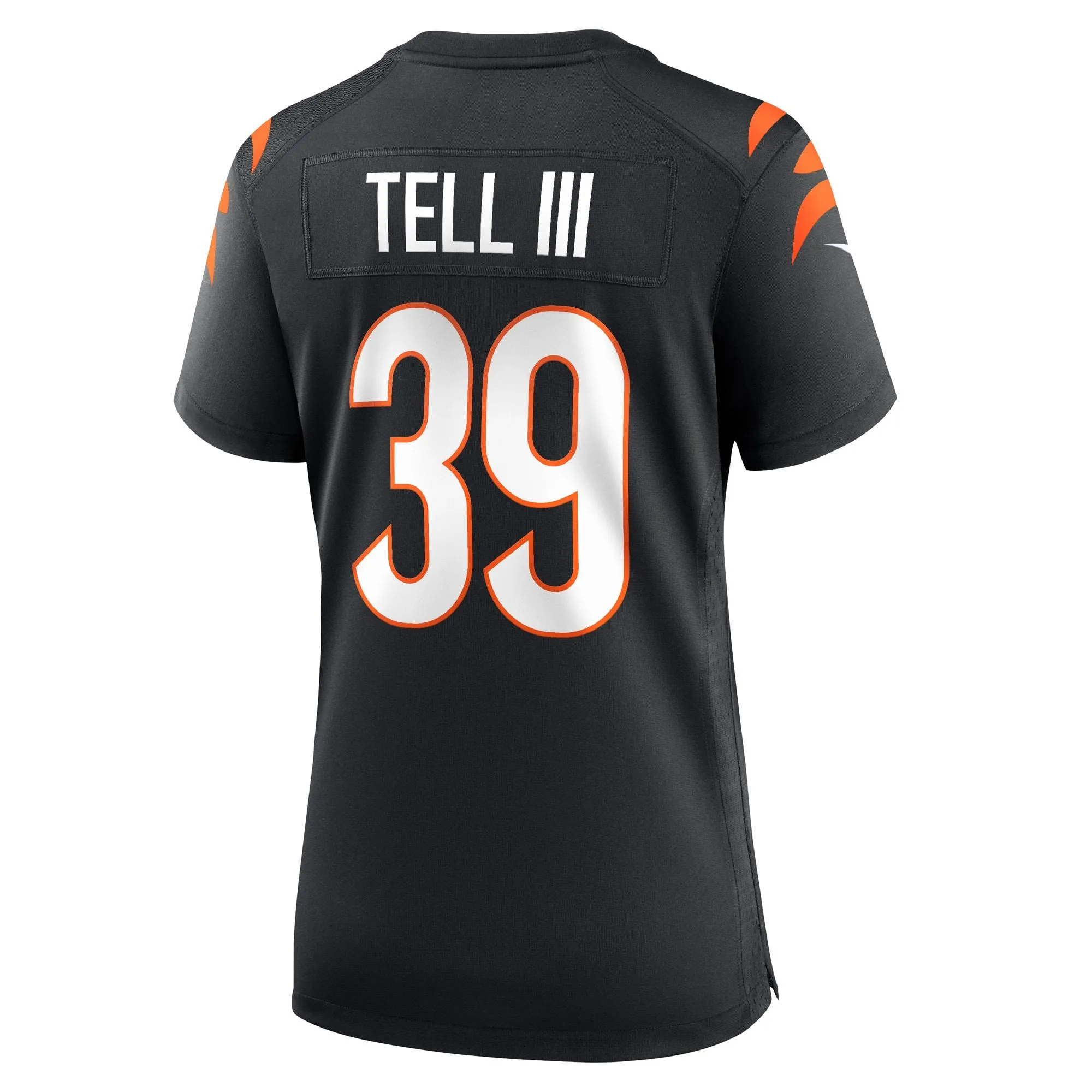 Marvell Tell III Cincinnati Bengals  Women's Game Player Jersey - Black