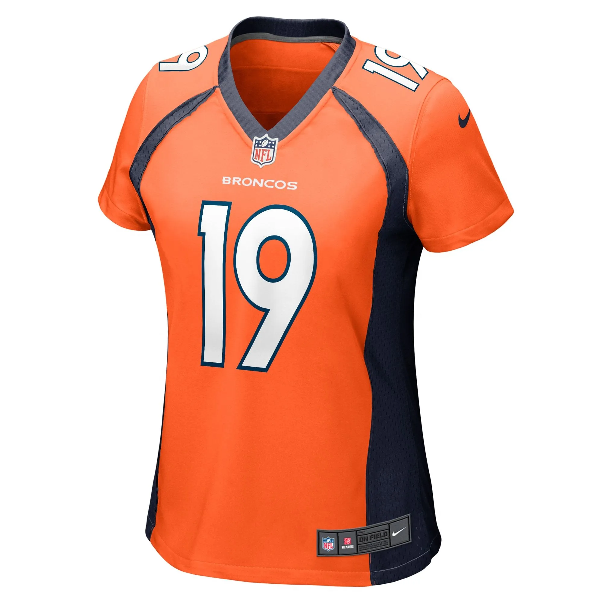 Marvin Mims Jr Denver Broncos  Women's Team Game Jersey -  Orange