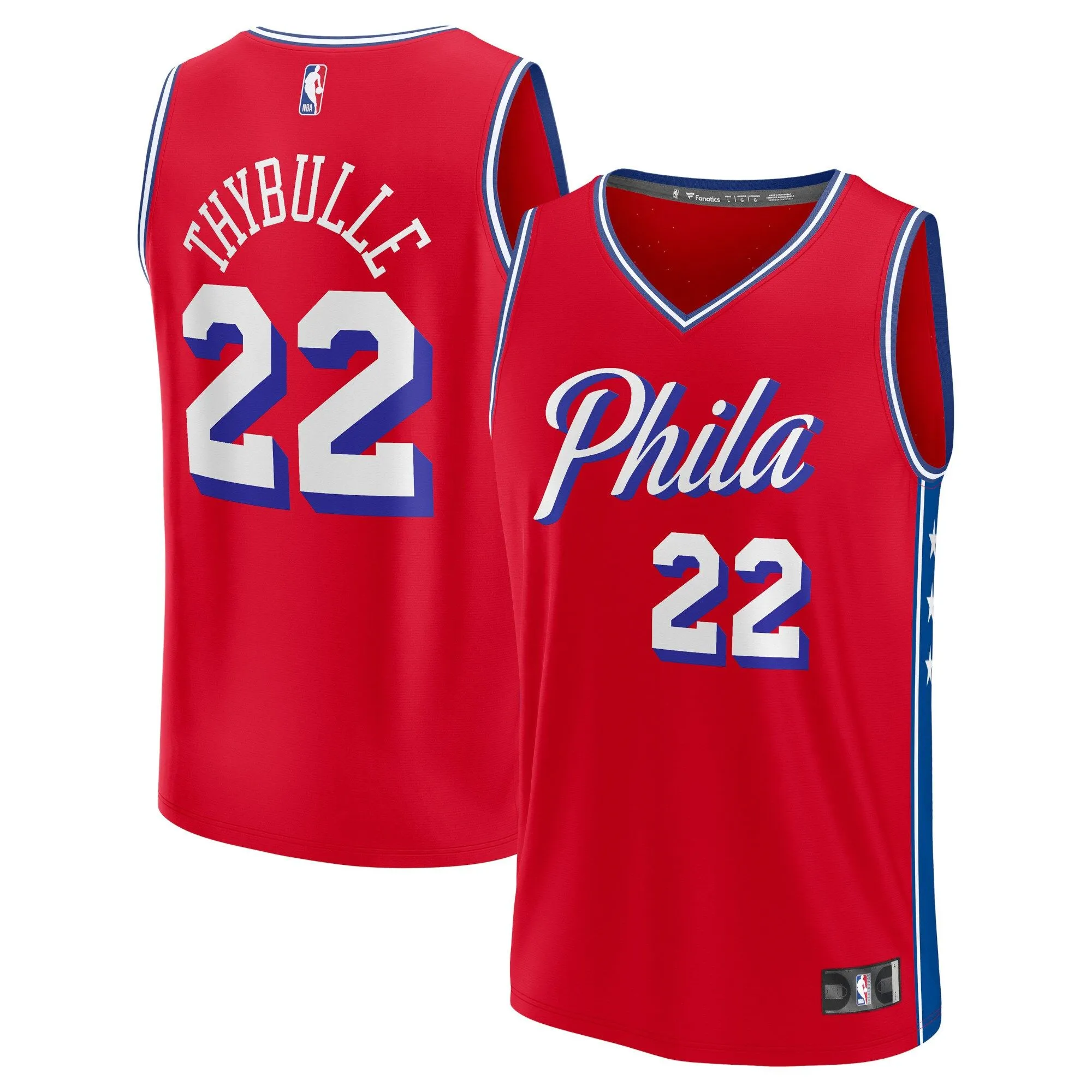 Matisse Thybulle Philadelphia 76ers Fanatics Branded Fast Break Replica Player Jersey - Statement Edition - Red