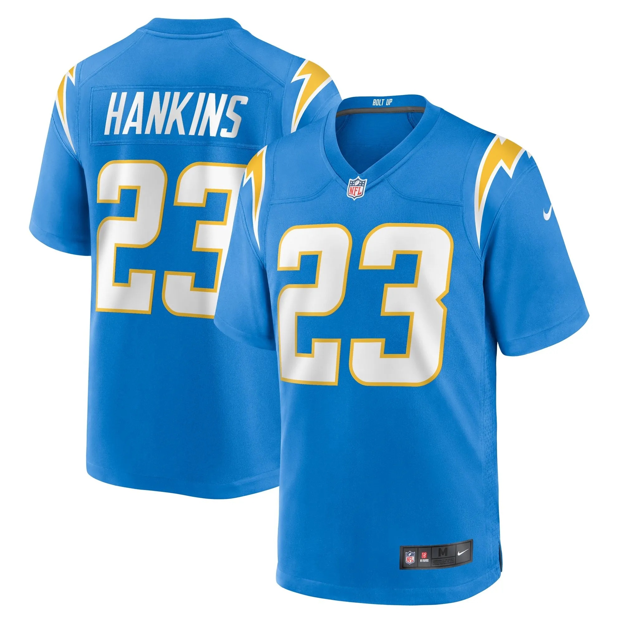 Matt Hankins Los Angeles Chargers  Team Game Jersey -  Powder Blue