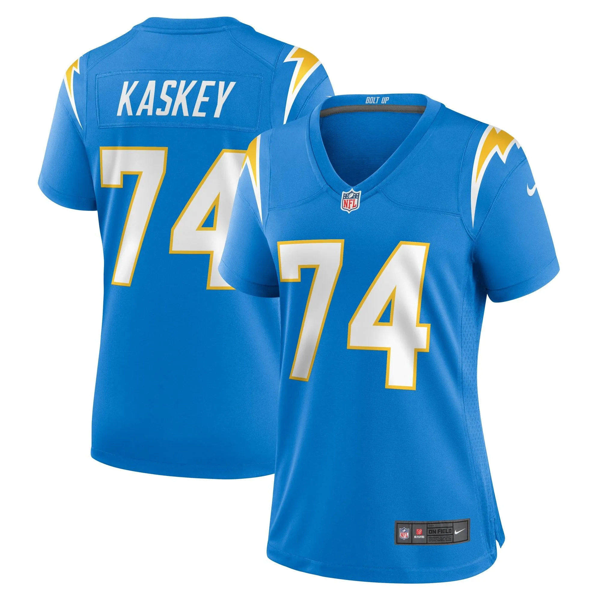 Matt Kaskey Los Angeles Chargers  Women's Team Game Jersey - Powder Blue