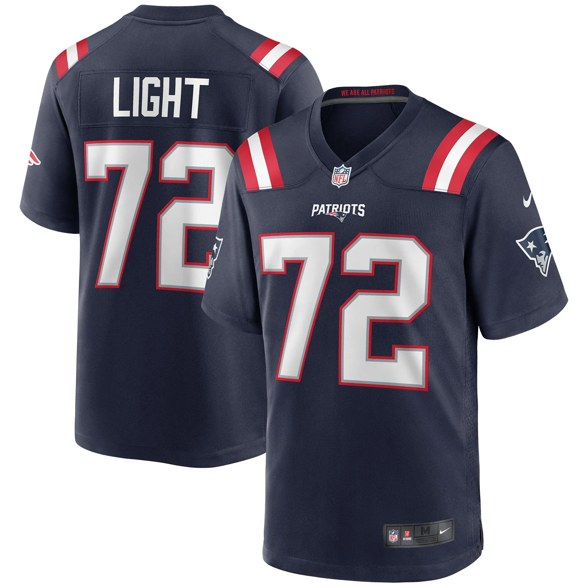 Matt Light New England Patriots  Game Retired Player Jersey - Navy