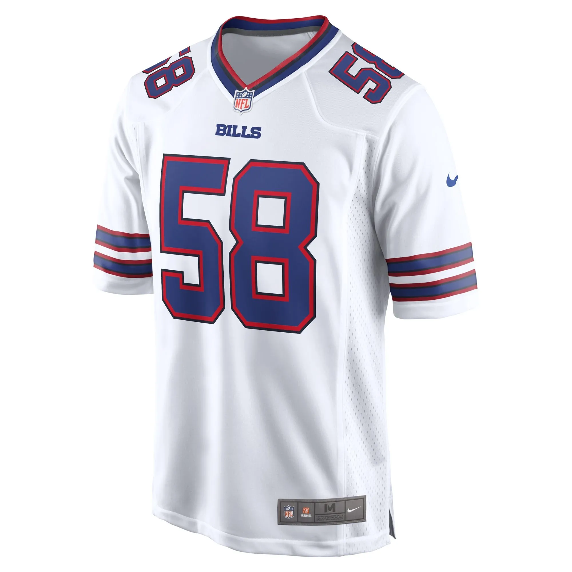 Matt Milano Buffalo Bills  Away Game Player Jersey - White