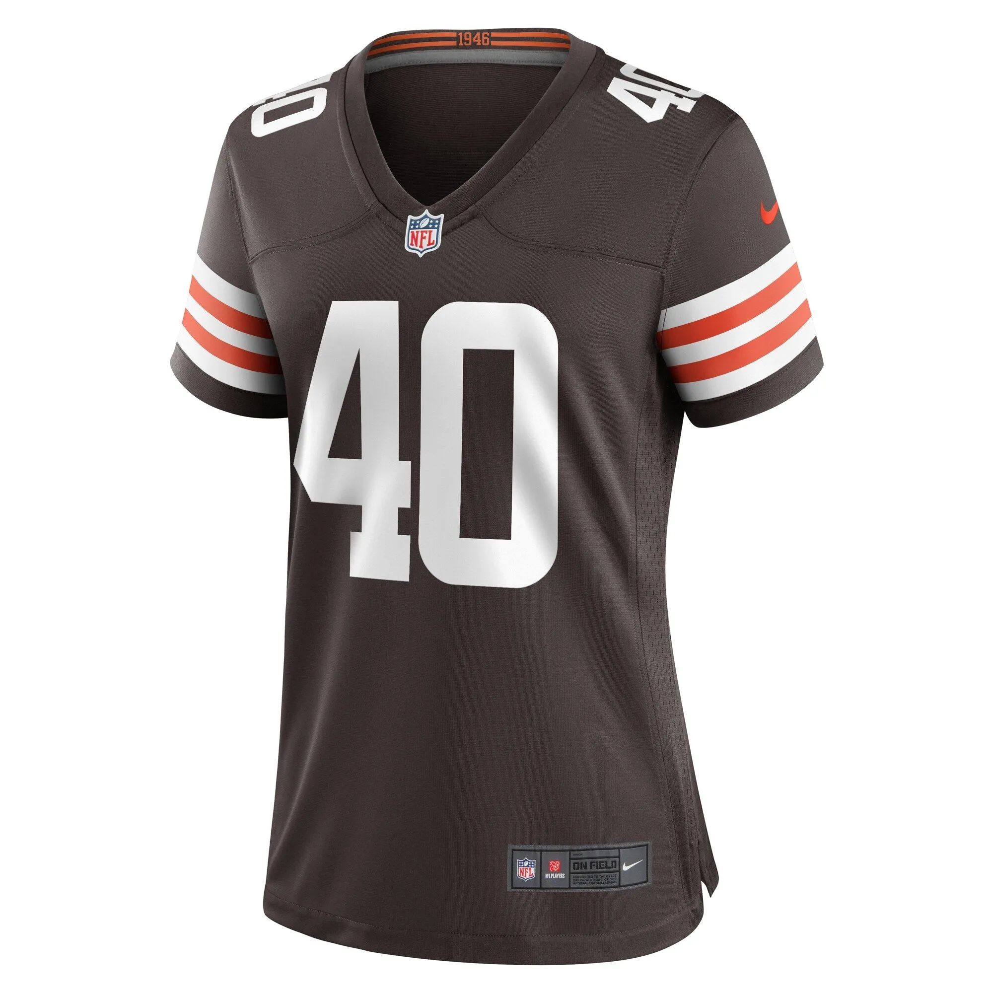 Matthew Adams Cleveland Browns  Women's  Women's Team Color Jersey - Brown