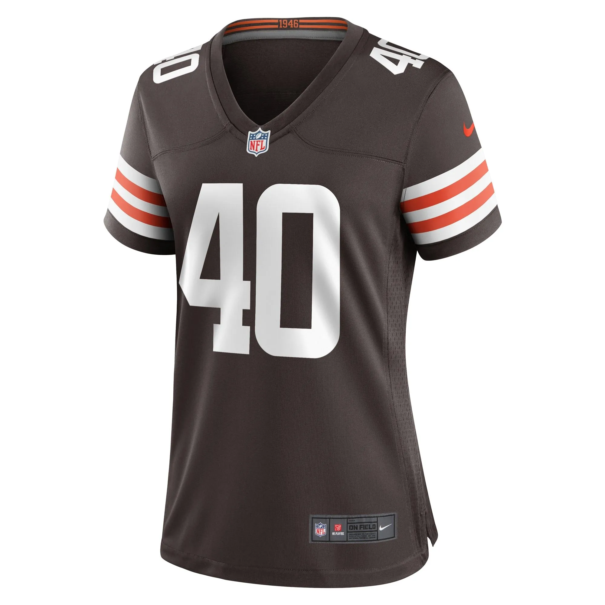 Matthew Adams Cleveland Browns  Women's Team Game Jersey -  Brown